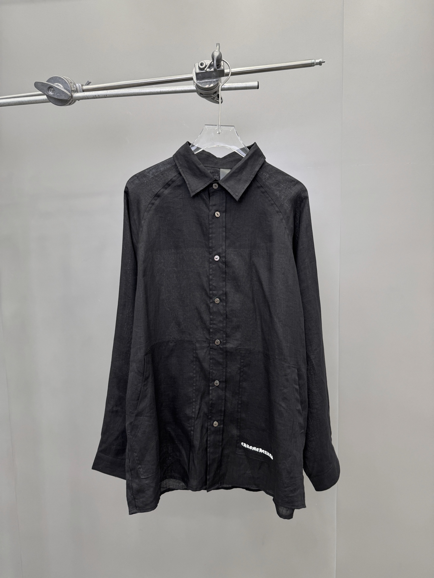  克罗心 ｜ 新款衬衣，日本进口全麻面料，经典五金扣刺绣标，男女同款，尺码sml