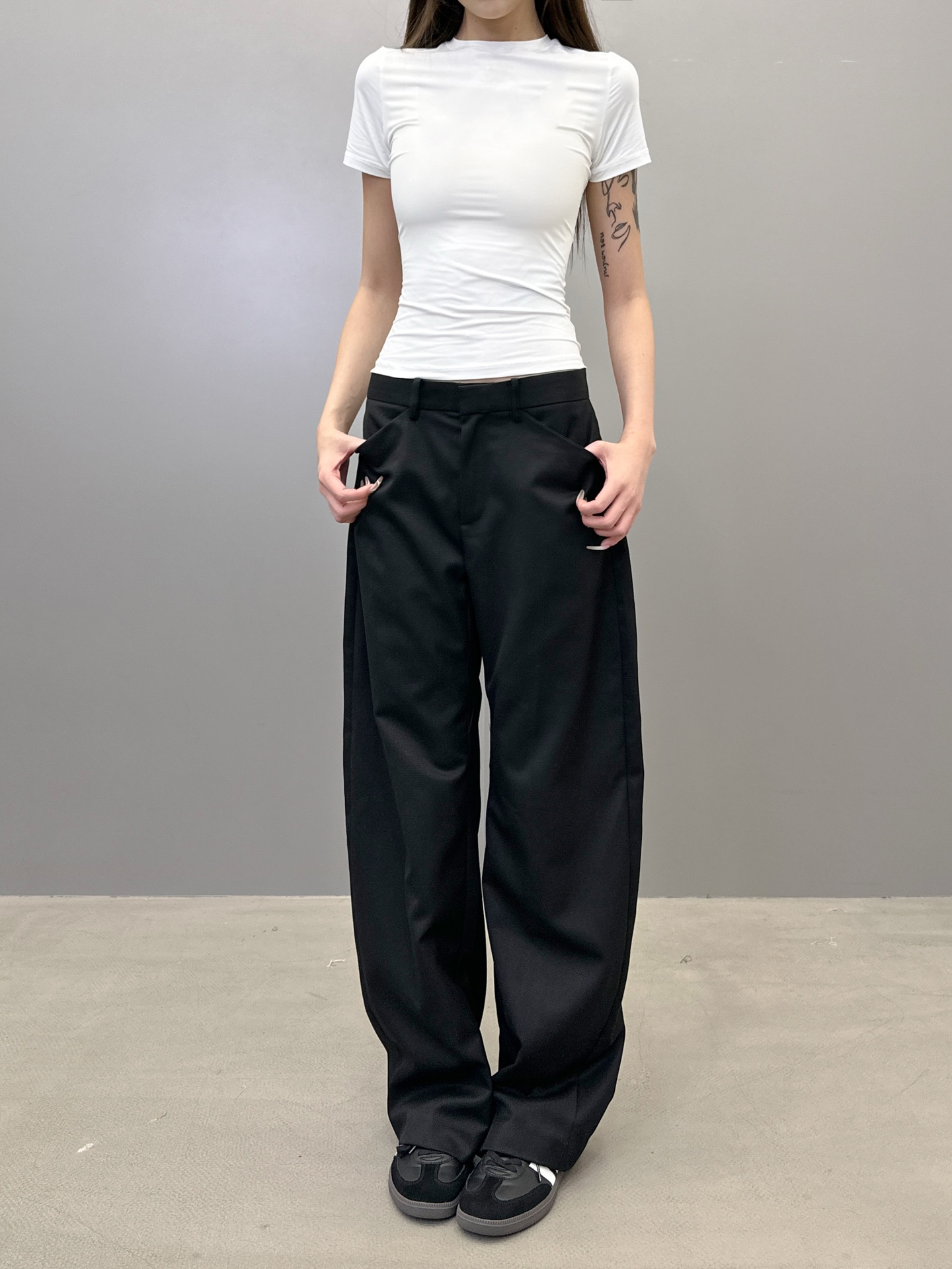  大王 ｜ 新款休闲裤，立体剪裁休闲西裤，羊毛混纺面料，尺码sml