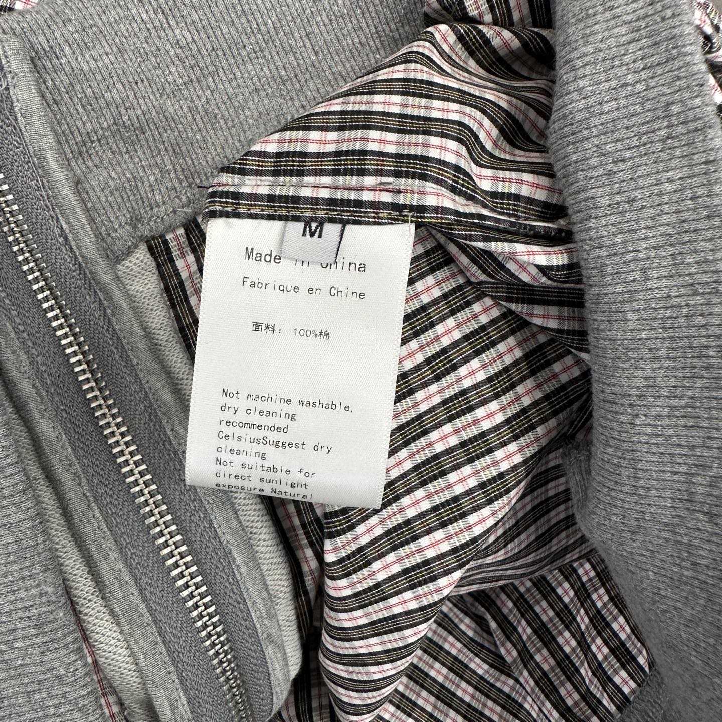  巴黎 ｜ 新款开衫，成衣洗水吊磨工艺加针织梭织拼接，经典刺绣标，男女同款，尺码sml