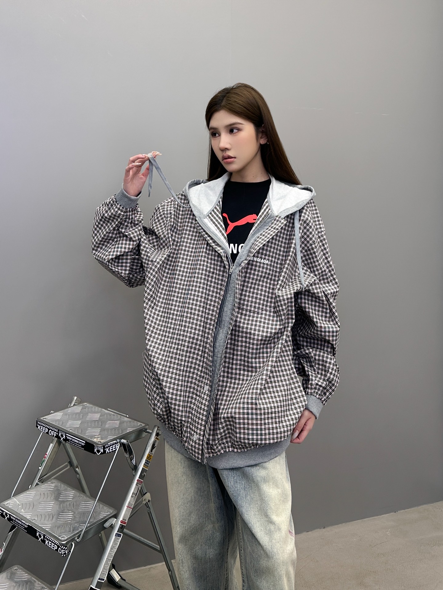  巴黎 ｜ 新款开衫，成衣洗水吊磨工艺加针织梭织拼接，经典刺绣标，男女同款，尺码sml