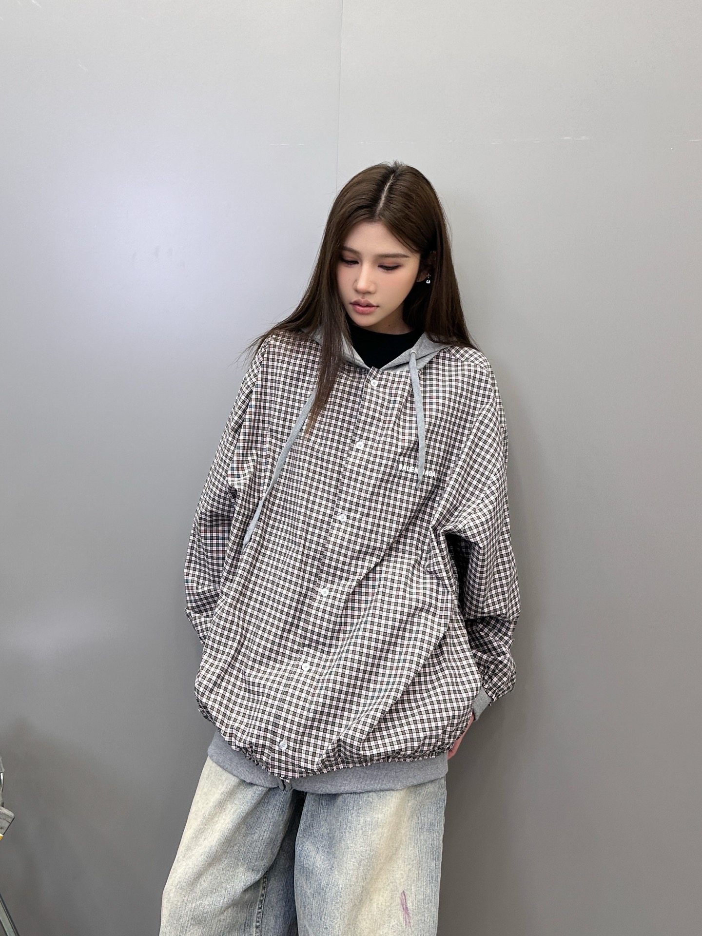  巴黎 ｜ 新款开衫，成衣洗水吊磨工艺加针织梭织拼接，经典刺绣标，男女同款，尺码sml