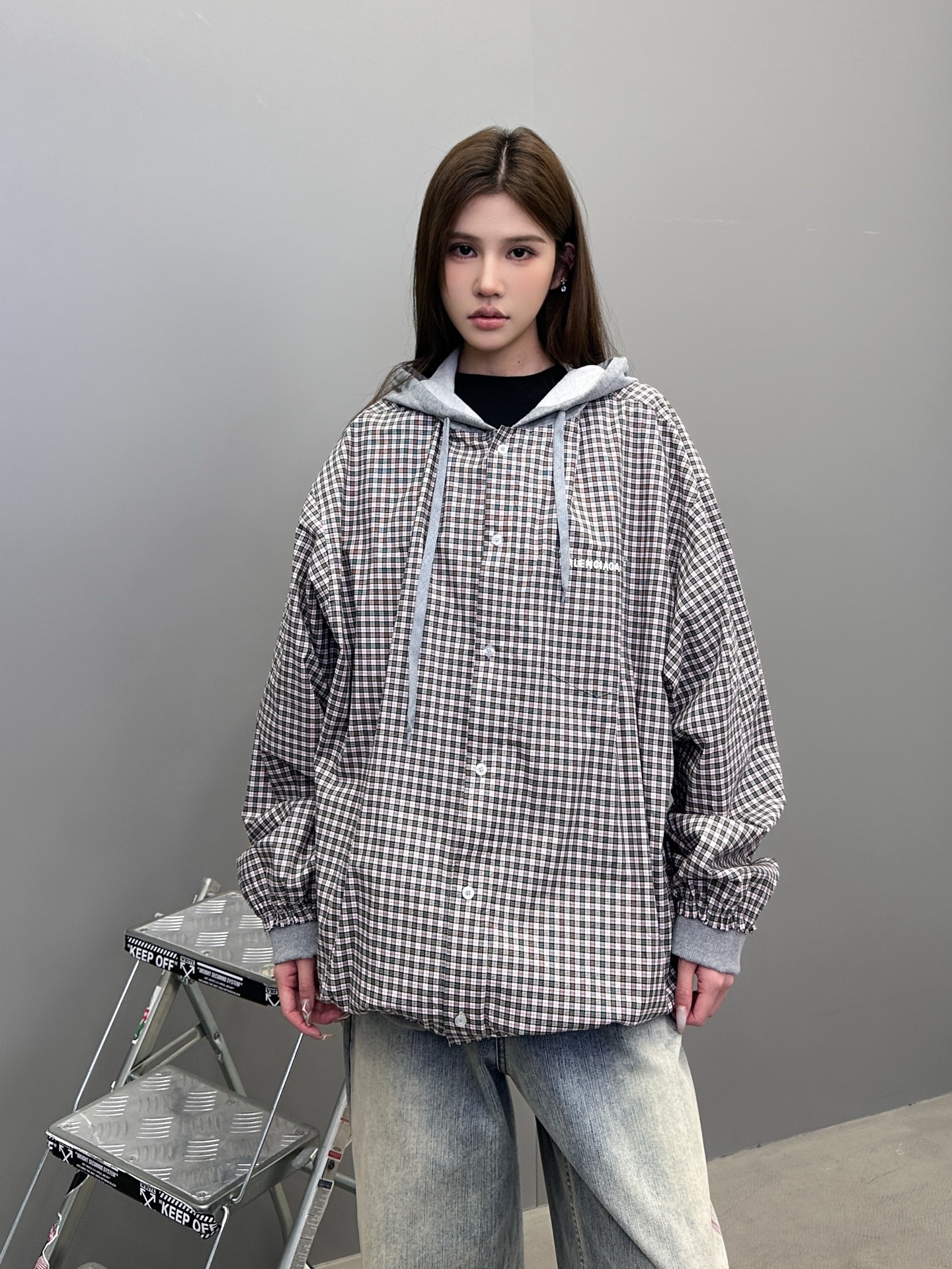  巴黎 ｜ 新款开衫，成衣洗水吊磨工艺加针织梭织拼接，经典刺绣标，男女同款，尺码sml