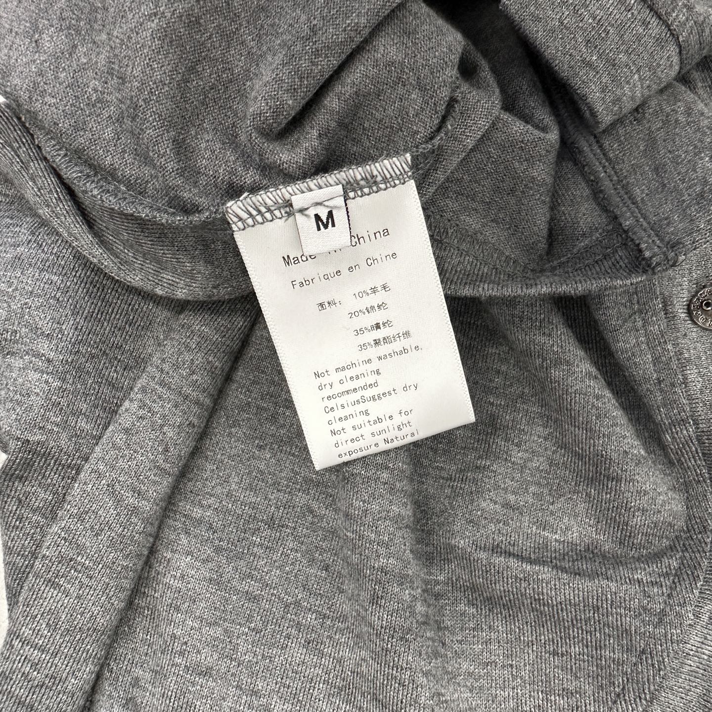 克罗心 ｜ 新款开衫，成衣洗水加烫钻工艺，进口羊毛混纺面料，尺码sml