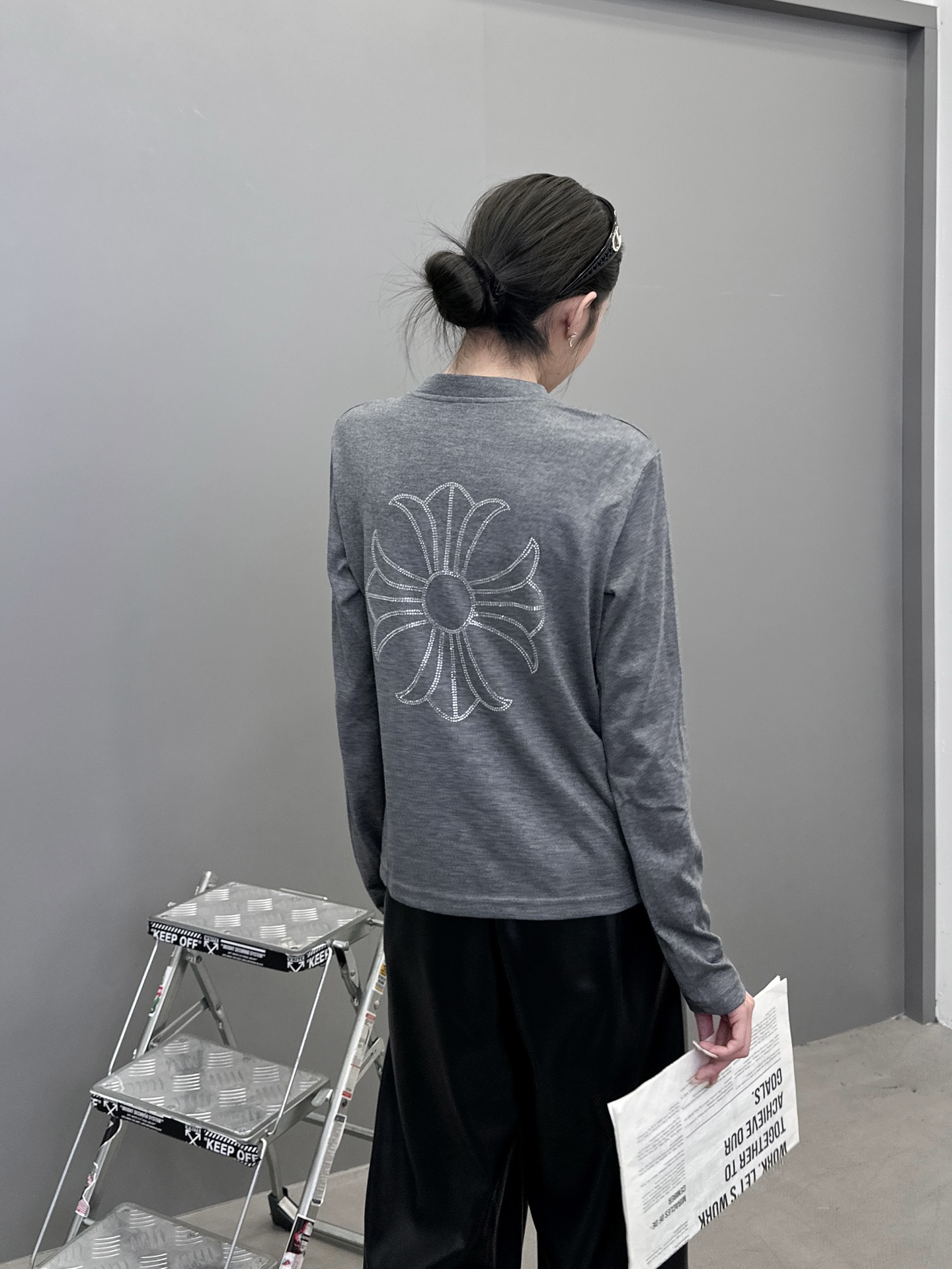 克罗心 ｜ 新款开衫，成衣洗水加烫钻工艺，进口羊毛混纺面料，尺码sml