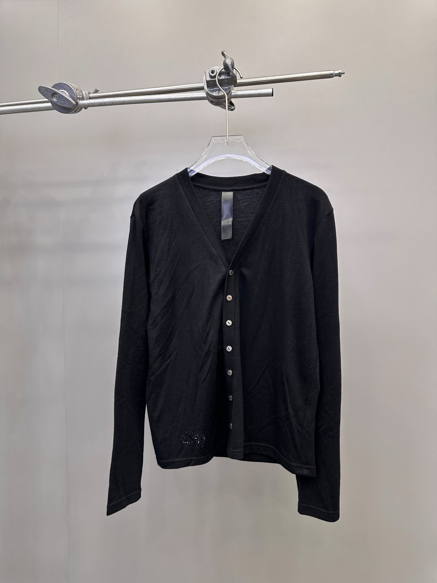 克罗心 ｜ 新款开衫，成衣洗水加烫钻工艺，进口羊毛混纺面料，尺码sml