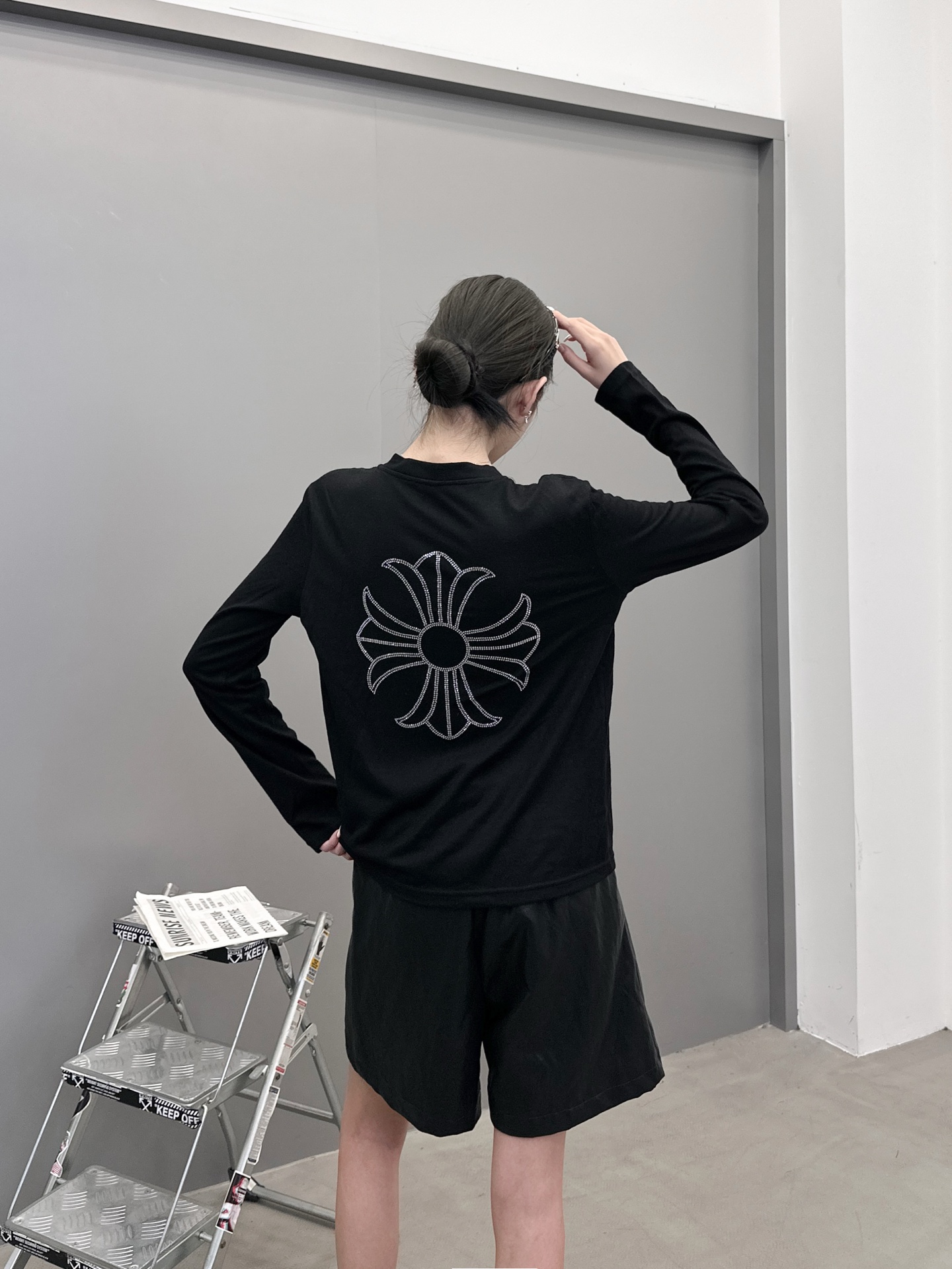 克罗心 ｜ 新款开衫，成衣洗水加烫钻工艺，进口羊毛混纺面料，尺码sml