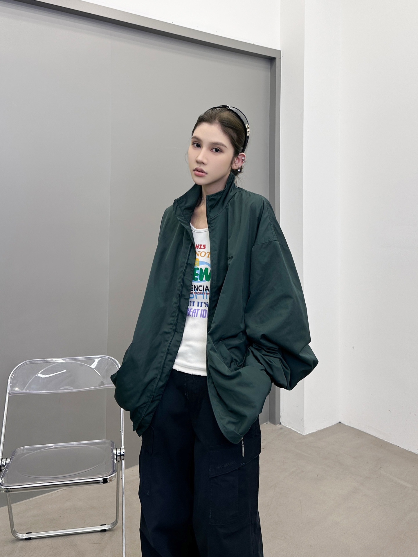 巴黎 ｜ 新款夹克外套，成衣洗水加前后经典刺绣标，休闲时尚，男女同款，尺码sml