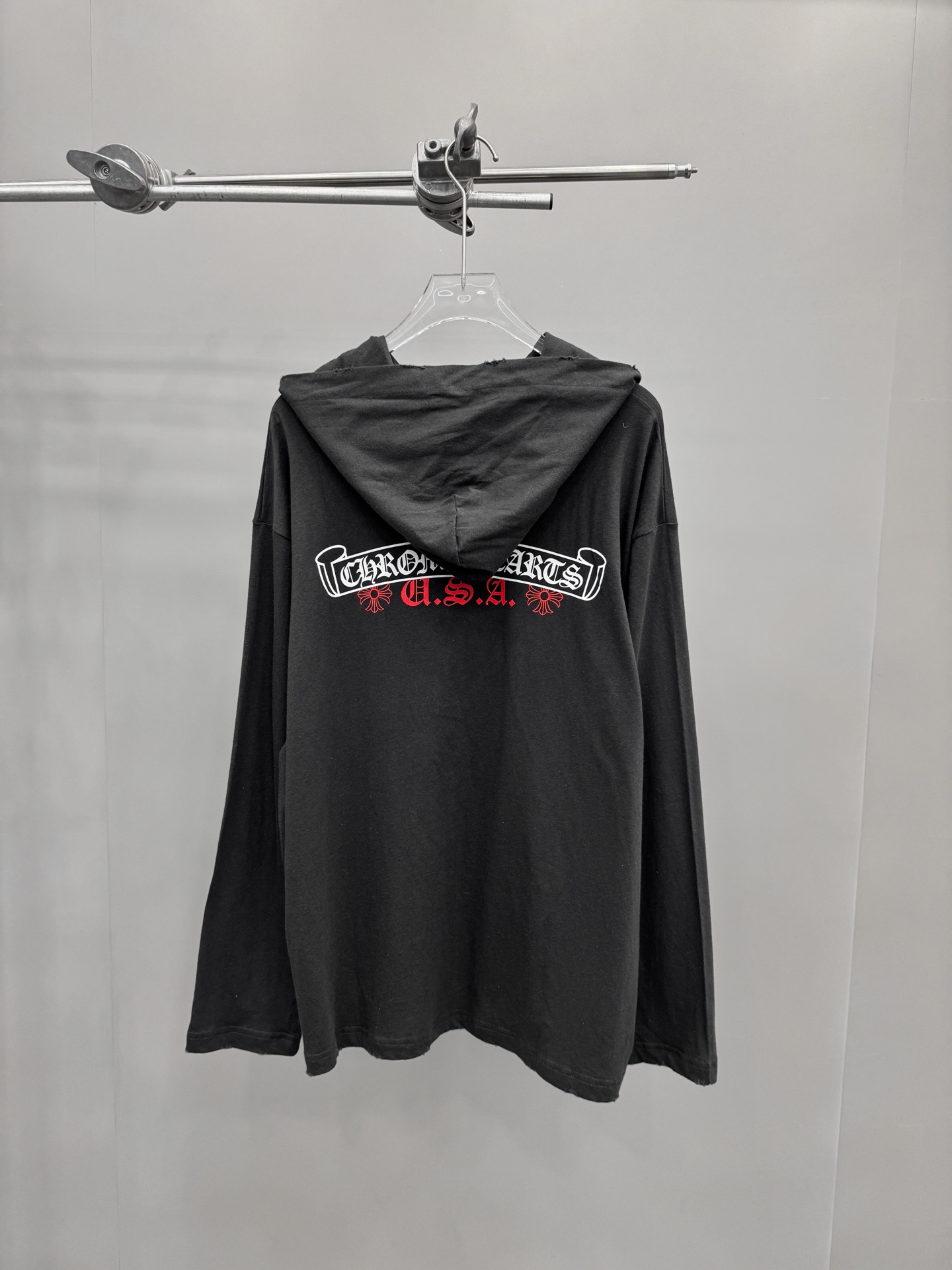 克罗心 ｜ 新款长袖t，成衣洗水吊磨工艺加前后印花，日本进口亚麻棉面料，男女同款，尺码sml