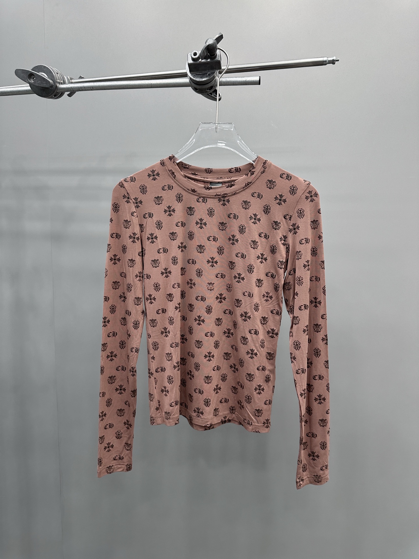 克罗心 ｜ 新款长袖打底，面料坯布活性印花工艺，高弹混纺面料，休闲时尚，尺码sml