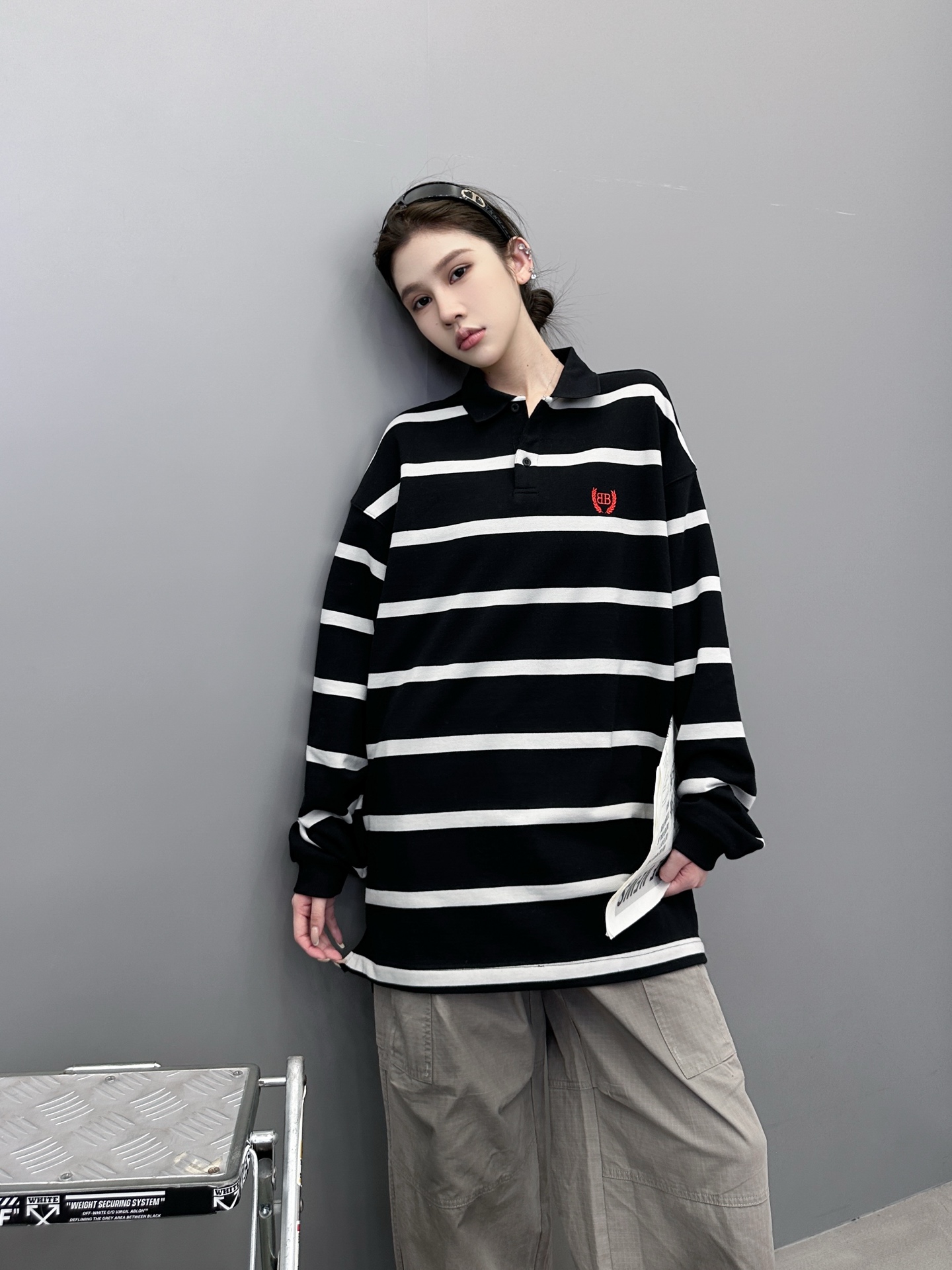 巴黎 ｜ 新款polo卫衣，成衣洗水加经典刺绣标工艺，特殊卫衣款式，男女同款，尺码sml