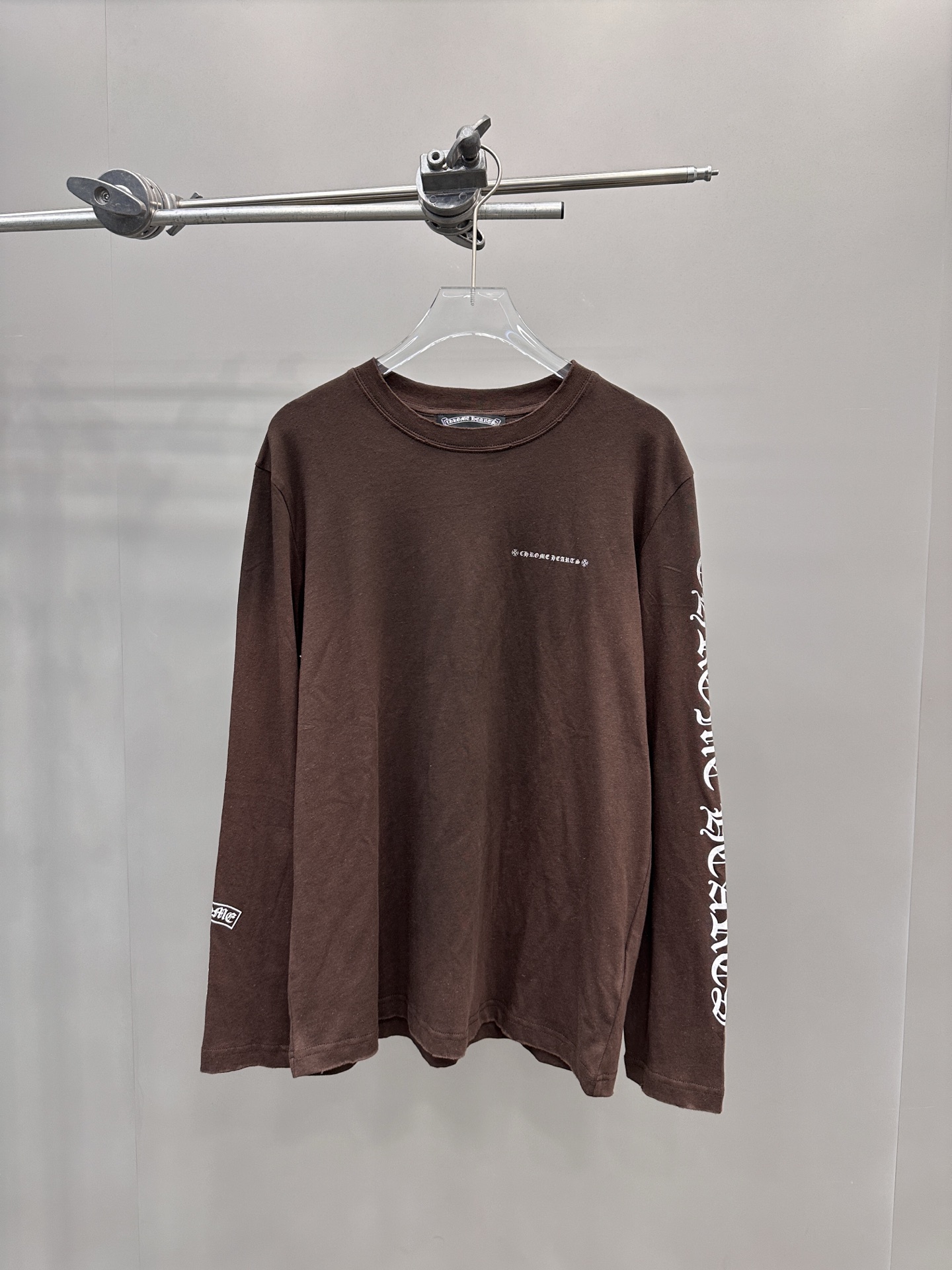 NO:637488,Chrome Hearts ｜ New long-sleeved t-shirt, ready-to-wear washed and color-sprayed with 5 printings, same style for men and women, size sml, Chrome Hearts-clothing, chrome hearts, alexander wang19860909克罗心 ｜ 新款长袖t,成衣洗水喷色吊磨工艺加5处印花,男女同款,尺码sml,克罗心-服装,chrome hearts,alexander wang,Women's clothing