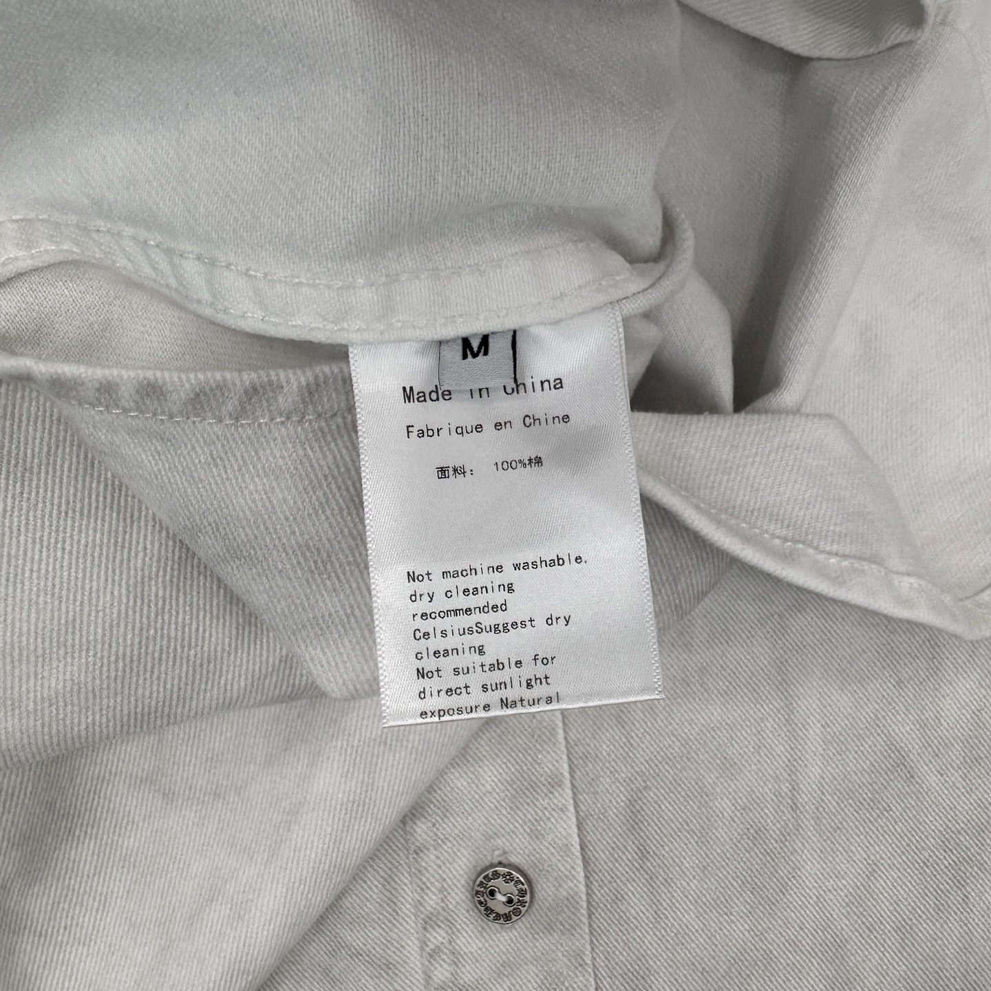 克罗心 ｜ 新款衬衣，成衣洗水喷色烫钻工艺，男女同款，尺码sml