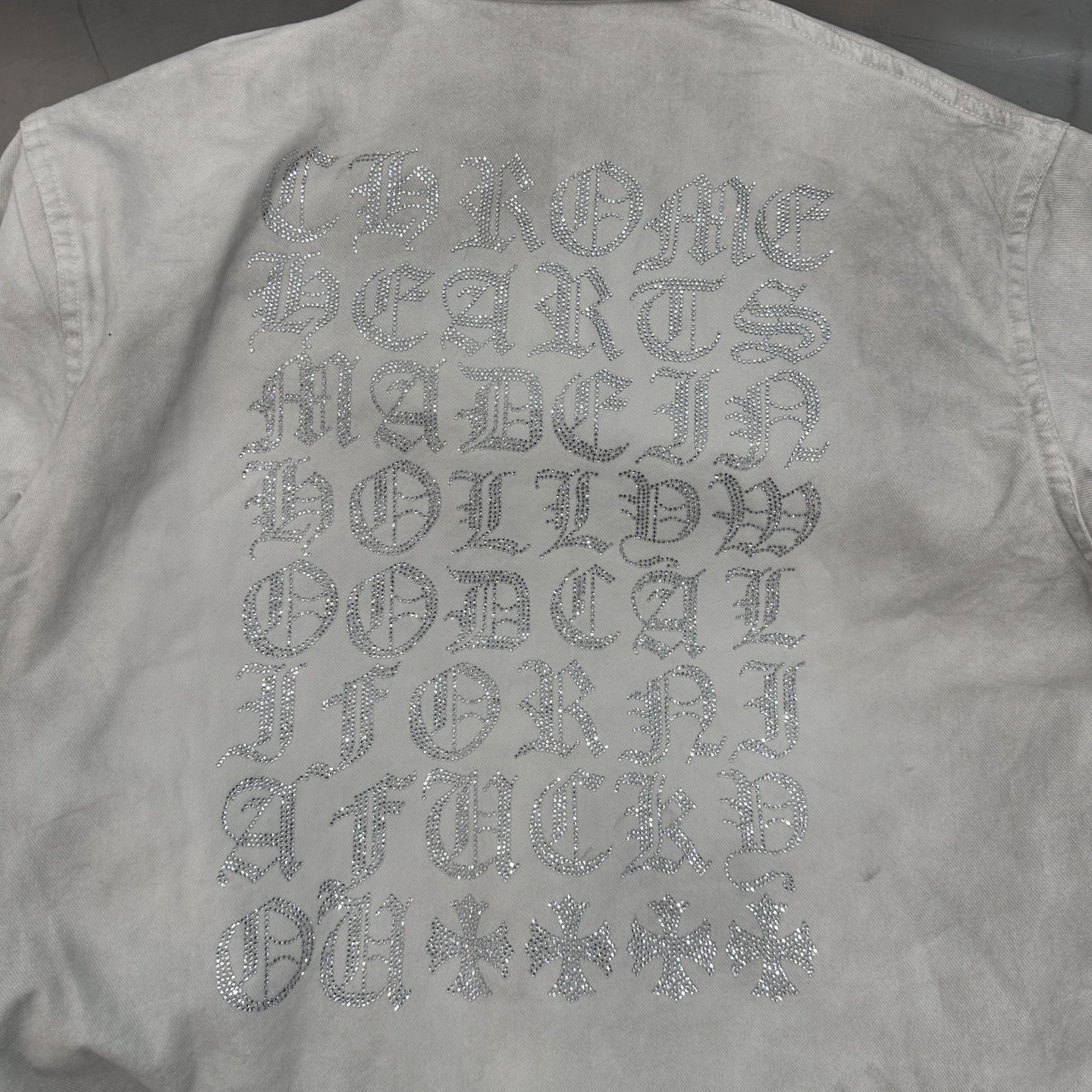 克罗心 ｜ 新款衬衣，成衣洗水喷色烫钻工艺，男女同款，尺码sml