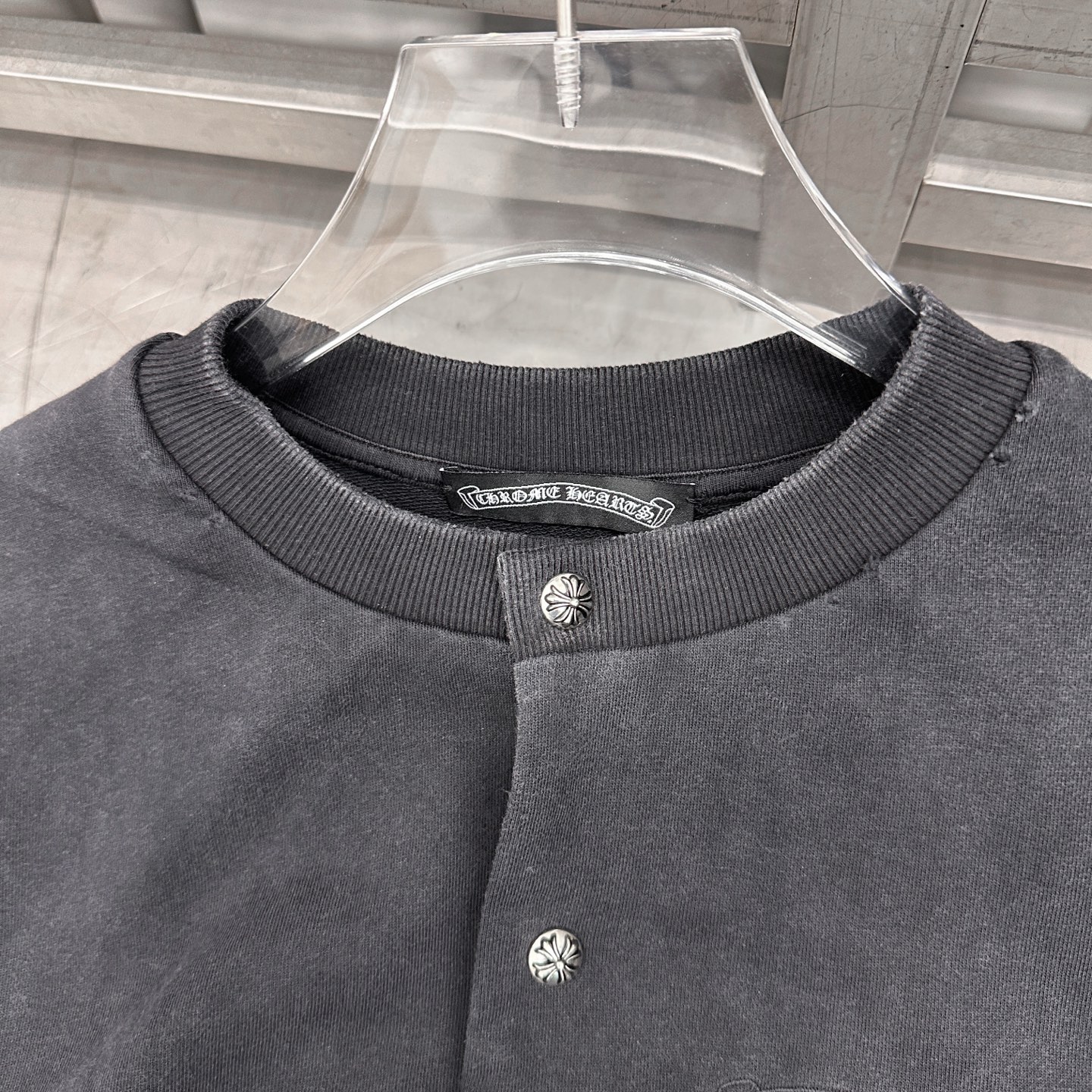 克罗心 ｜ 新款卫衣开衫，成衣洗水炒色吊磨工艺，前后经典刺绣标，男女同款，尺码sml