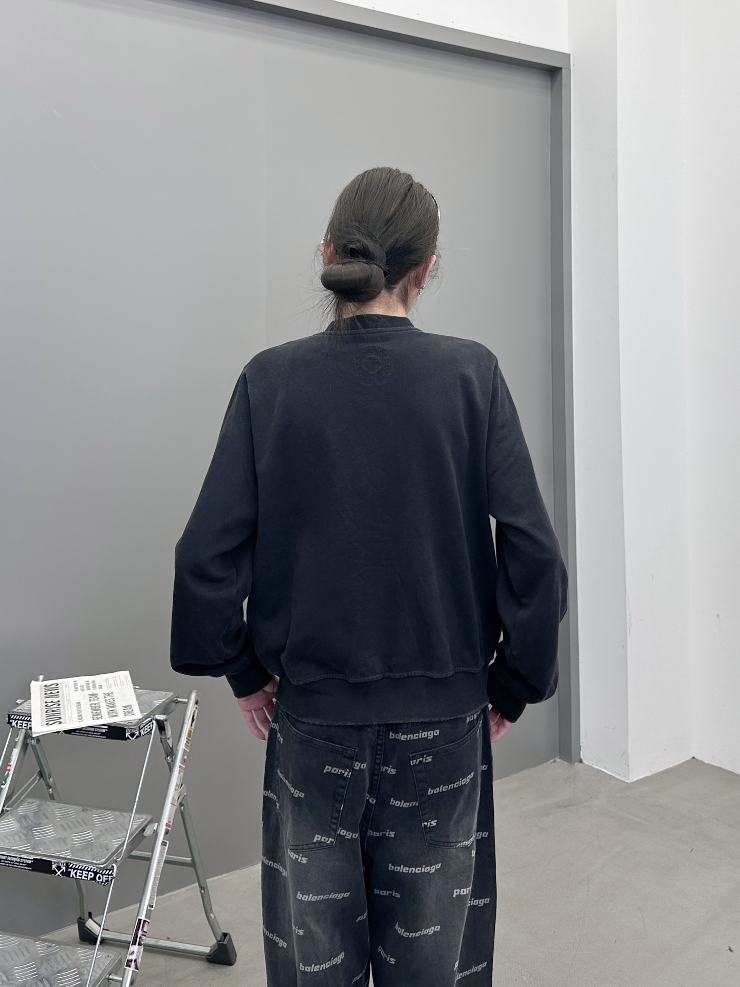 克罗心 ｜ 新款卫衣开衫，成衣洗水炒色吊磨工艺，前后经典刺绣标，男女同款，尺码sml