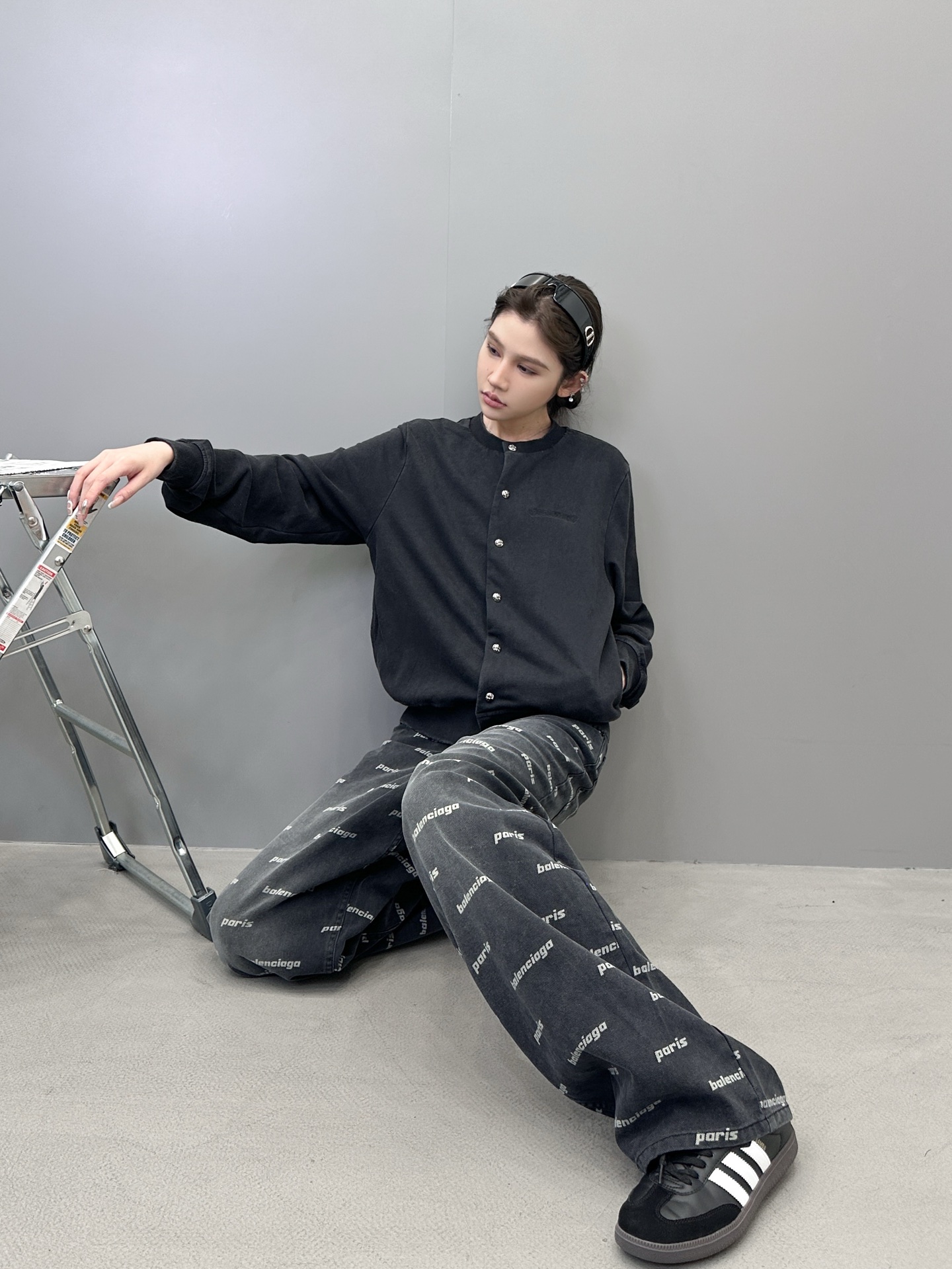 克罗心 ｜ 新款卫衣开衫，成衣洗水炒色吊磨工艺，前后经典刺绣标，男女同款，尺码sml