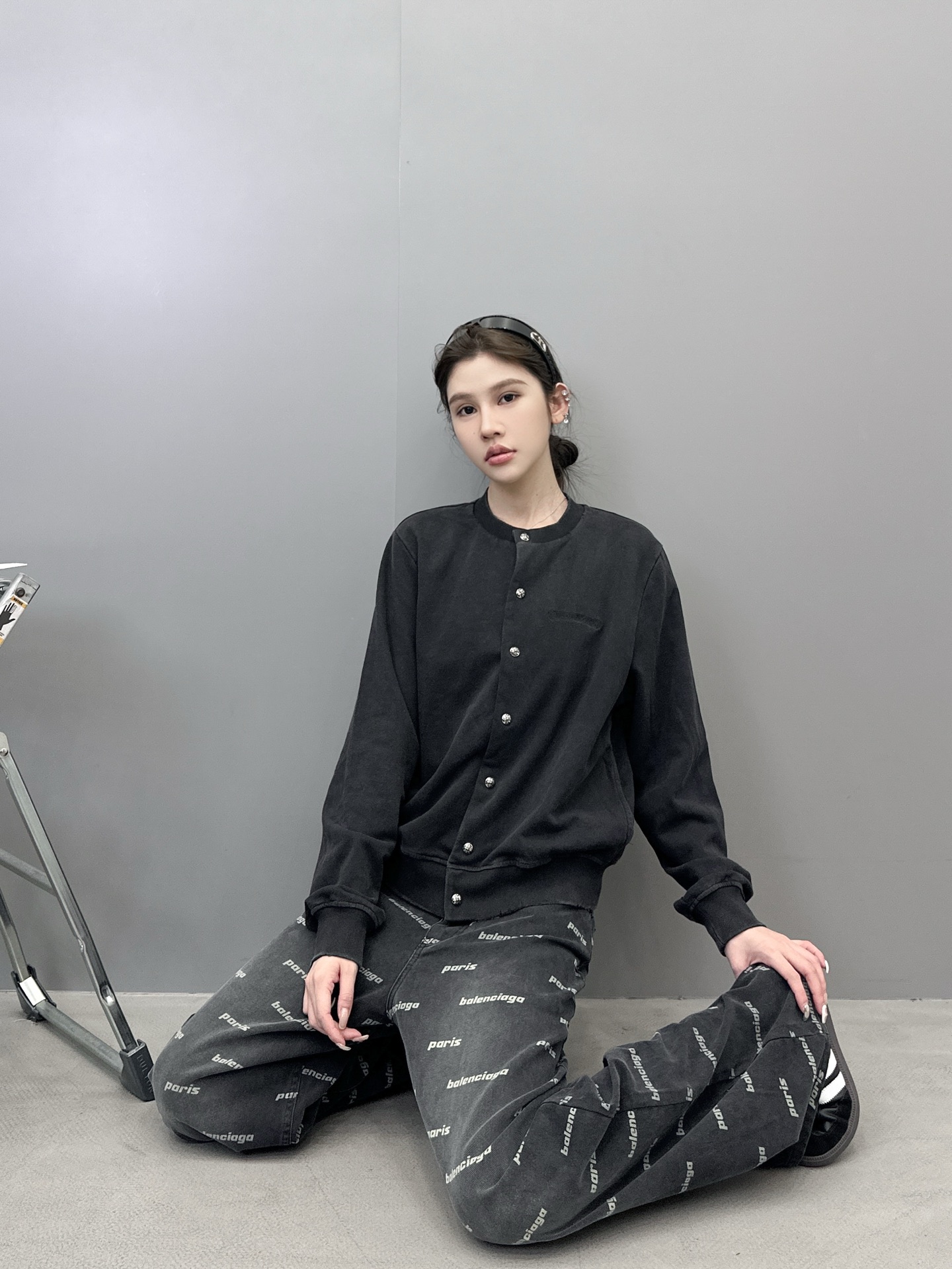 克罗心 ｜ 新款卫衣开衫，成衣洗水炒色吊磨工艺，前后经典刺绣标，男女同款，尺码sml