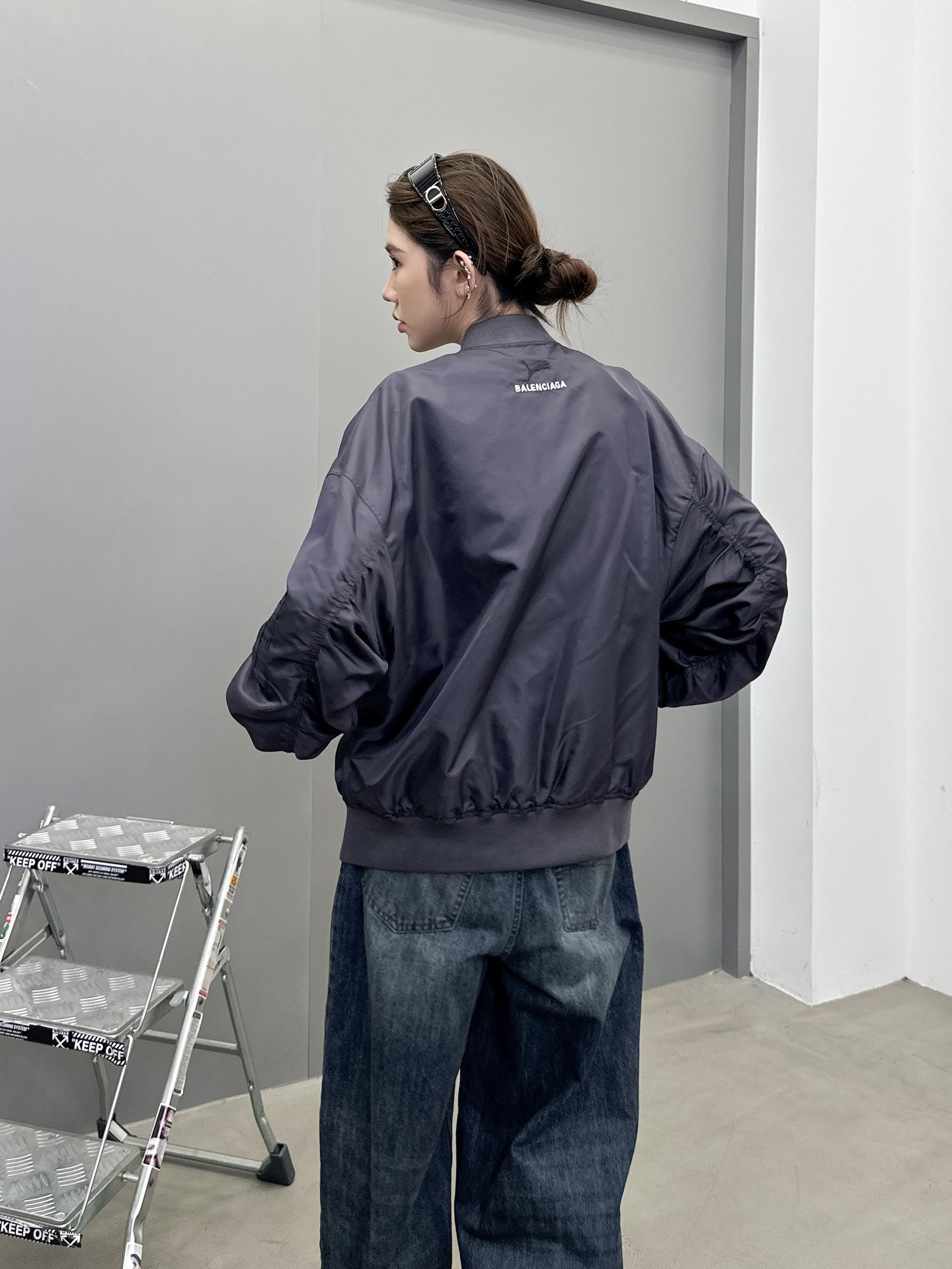 巴黎 ｜ 新款飞行员棉夹克，全身多处经典刺绣标，高密锦纶面料，休闲时尚，男女同款，尺码sml