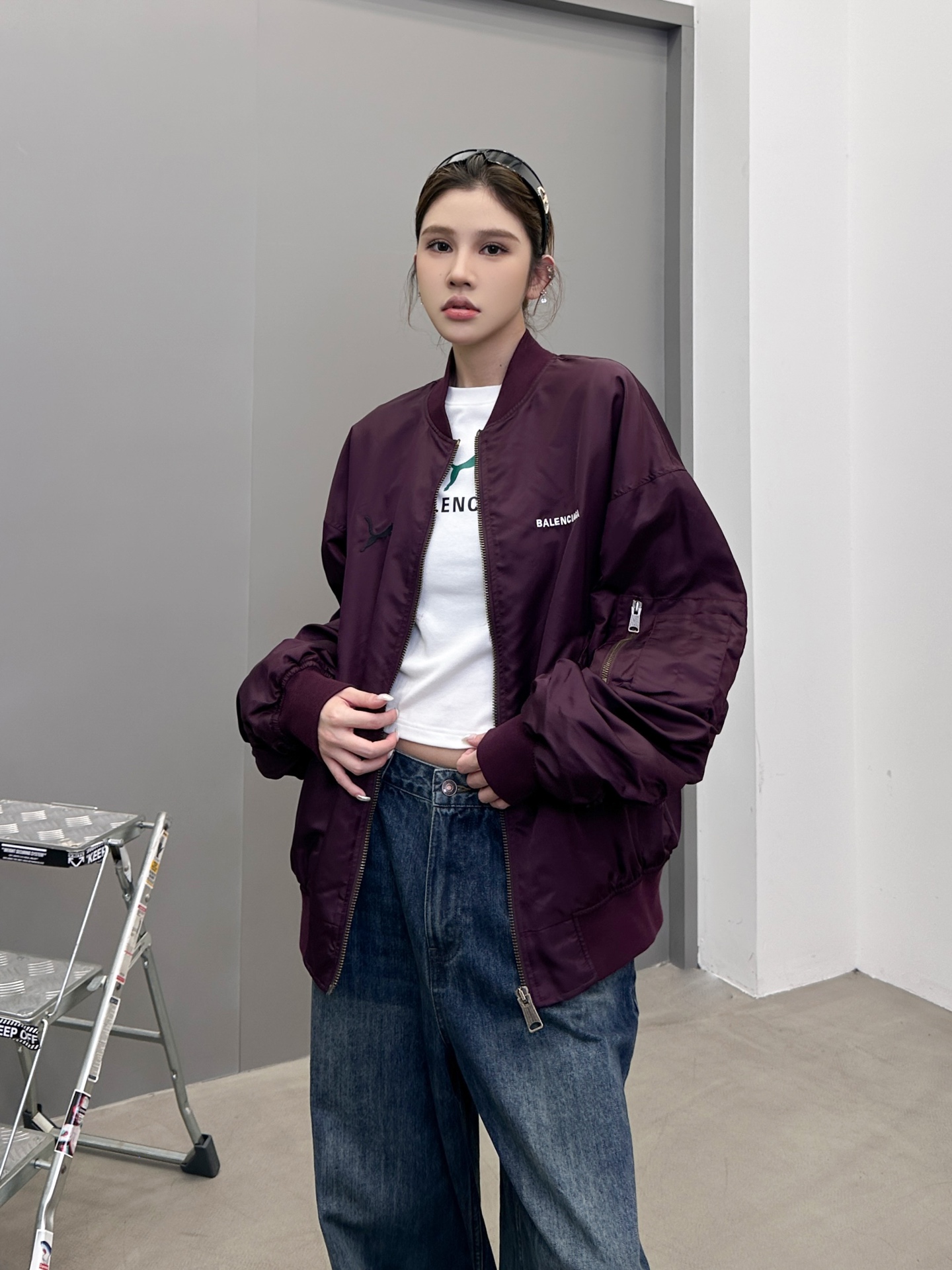 巴黎 ｜ 新款飞行员棉夹克，全身多处经典刺绣标，高密锦纶面料，休闲时尚，男女同款，尺码sml