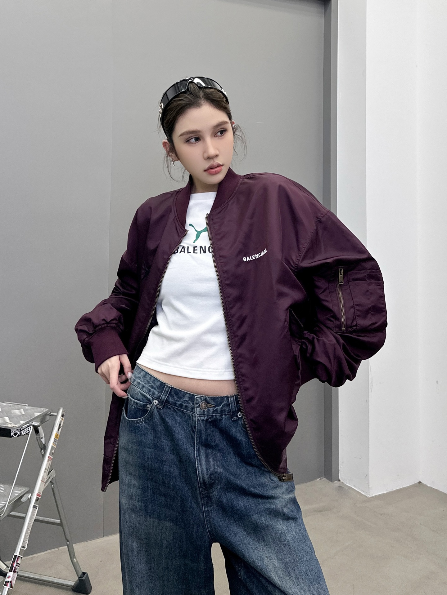 巴黎 ｜ 新款飞行员棉夹克，全身多处经典刺绣标，高密锦纶面料，休闲时尚，男女同款，尺码sml