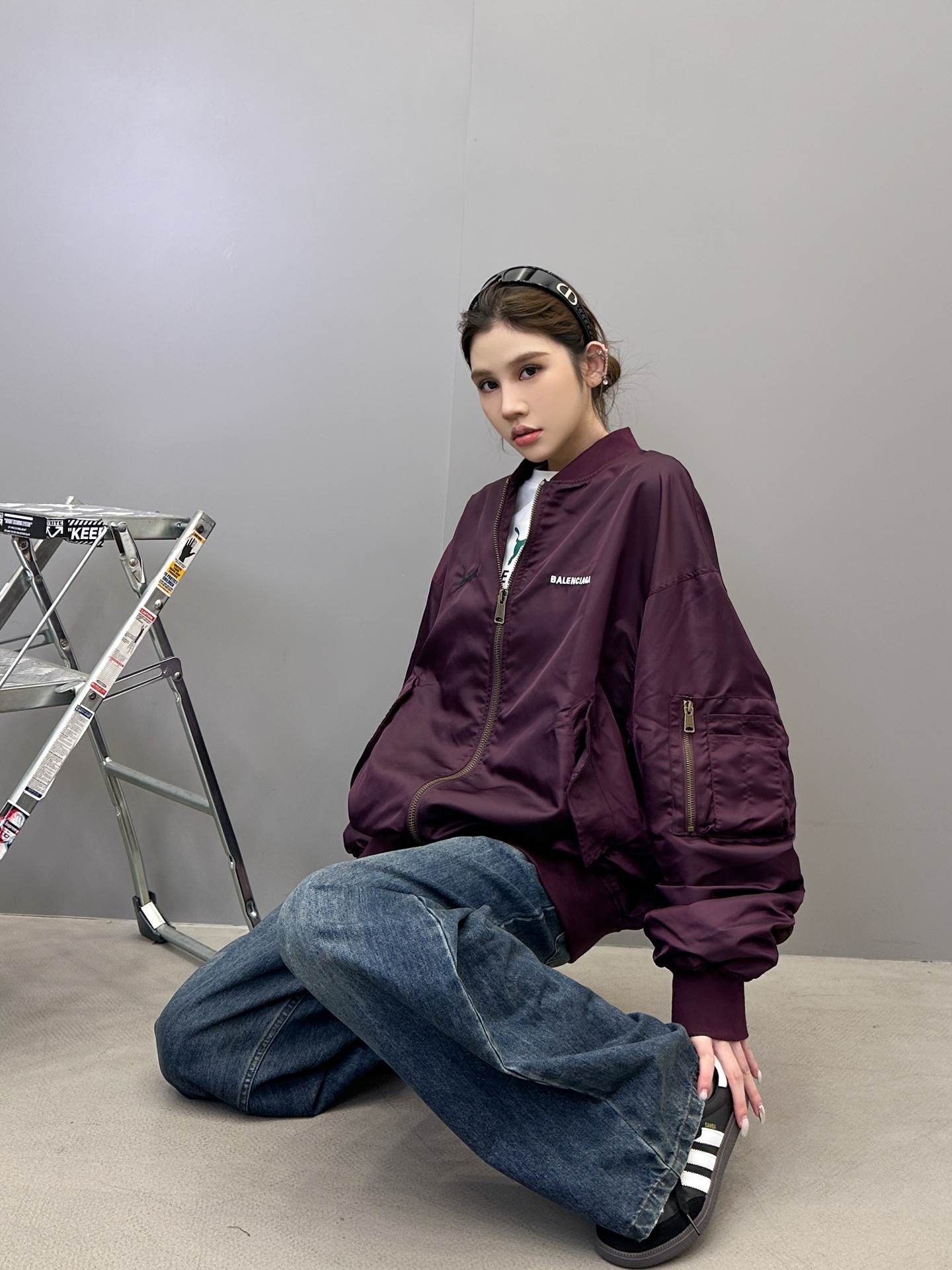 巴黎 ｜ 新款飞行员棉夹克，全身多处经典刺绣标，高密锦纶面料，休闲时尚，男女同款，尺码sml