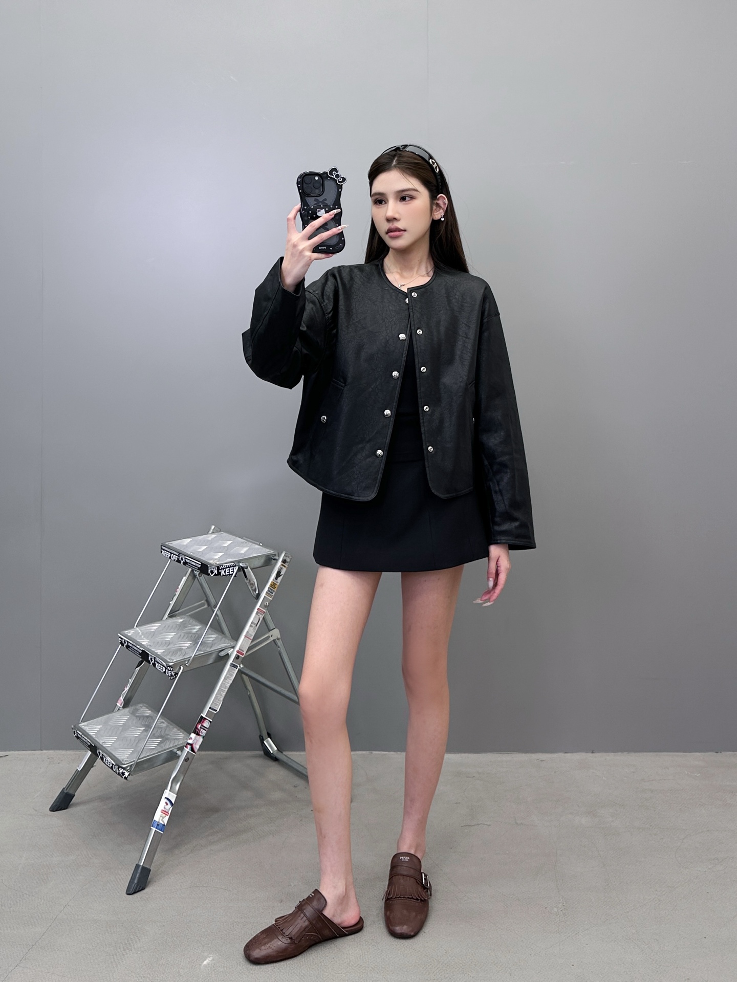 克罗心 ｜ 新款棉夹克，经典五金纽扣，进口环保pu面料棉夹克，尺码sml