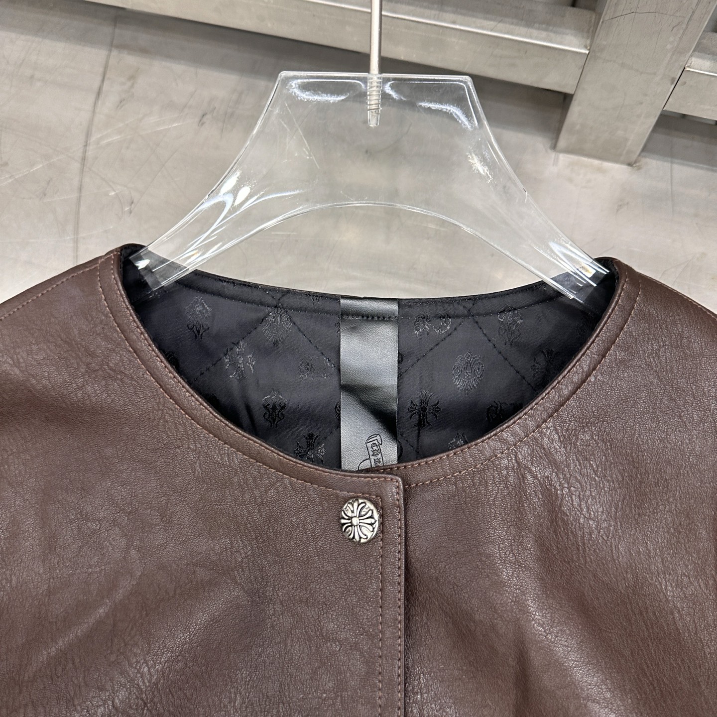 克罗心 ｜ 新款棉夹克，经典五金纽扣，进口环保pu面料棉夹克，尺码sml