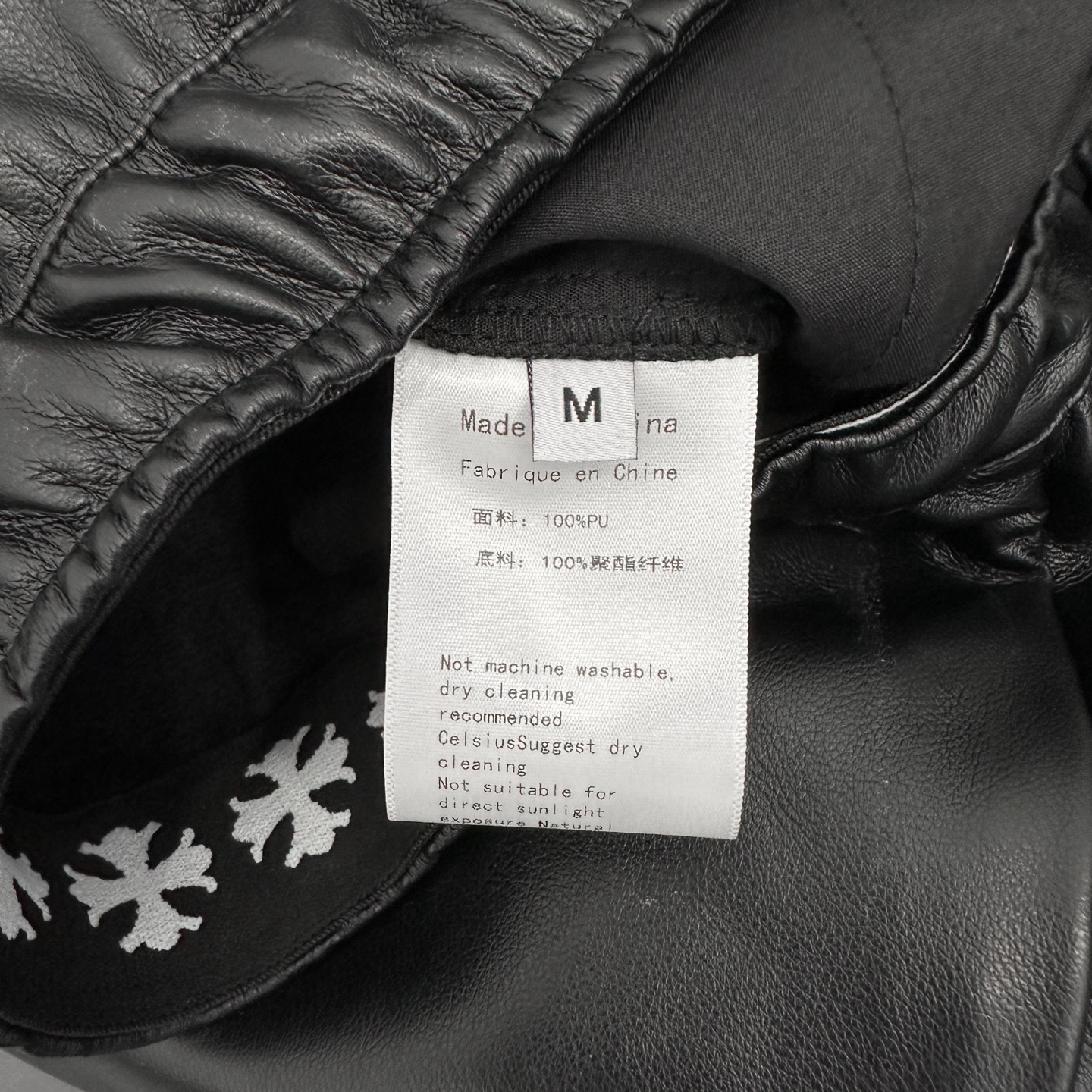 克罗心 ｜ 新款休闲裤，手工车十字标工艺加特殊pu面料，休闲时尚，尺码sml