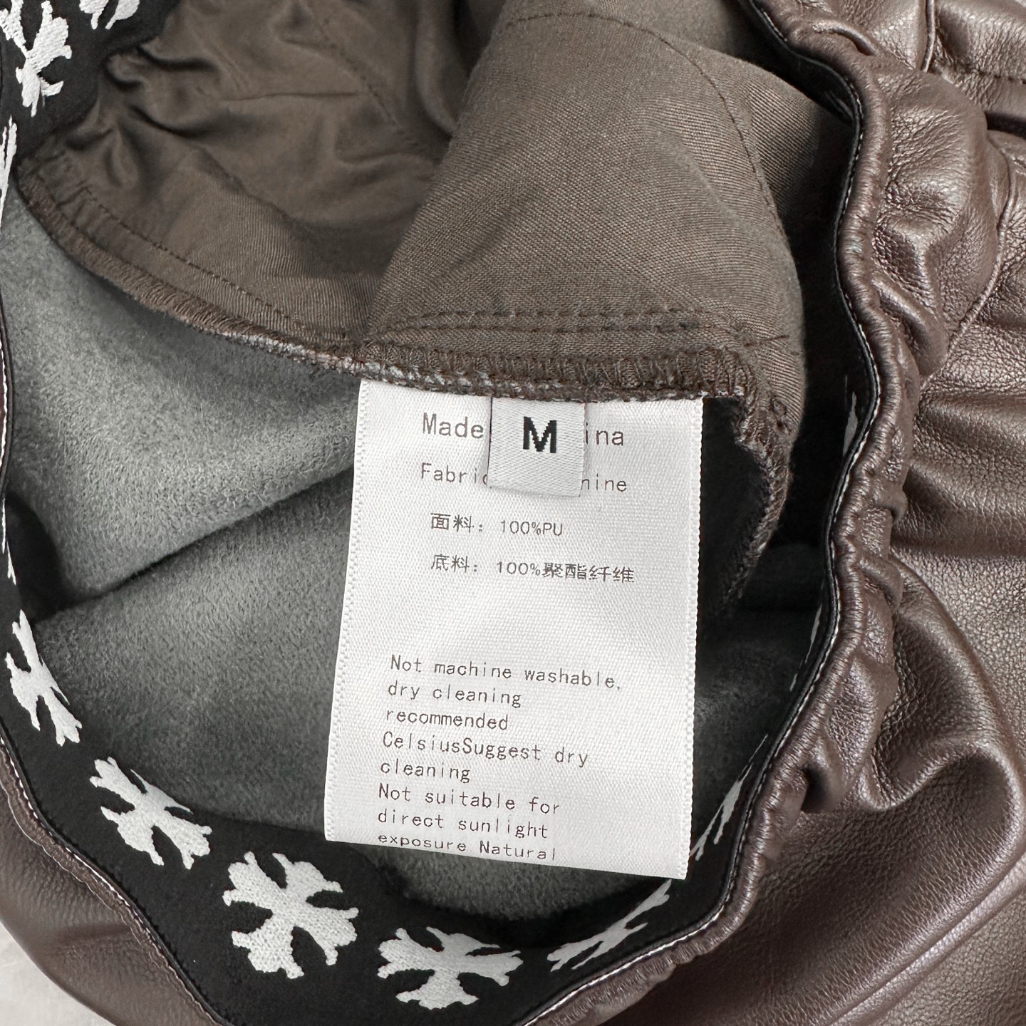 克罗心 ｜ 新款休闲裤，手工车十字标工艺加特殊pu面料，休闲时尚，尺码sml