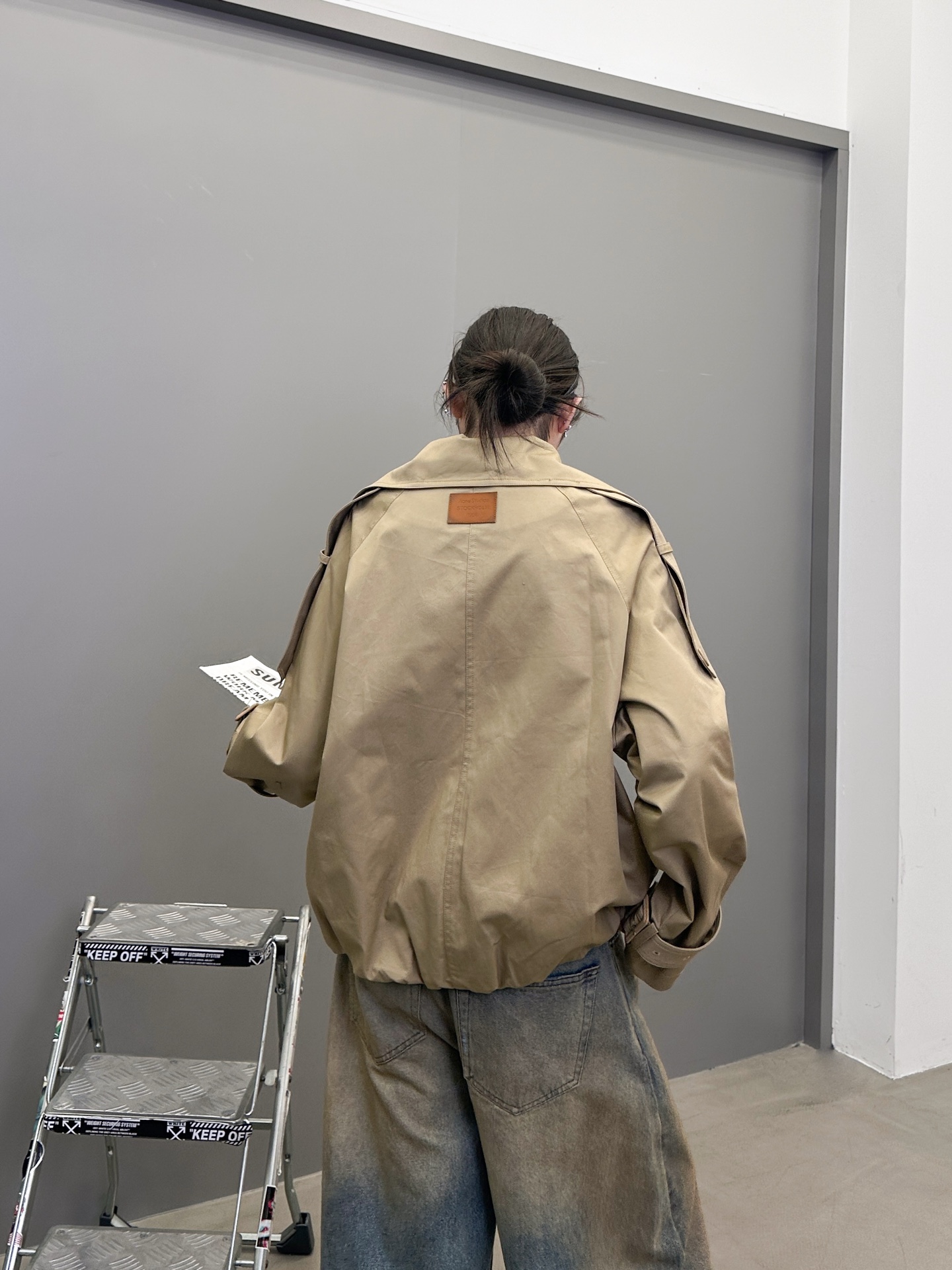 Acne ｜ 新款短风衣，版型时尚结构特别，定织格子面料里布，进口高密全棉风衣布面料，尺码sml