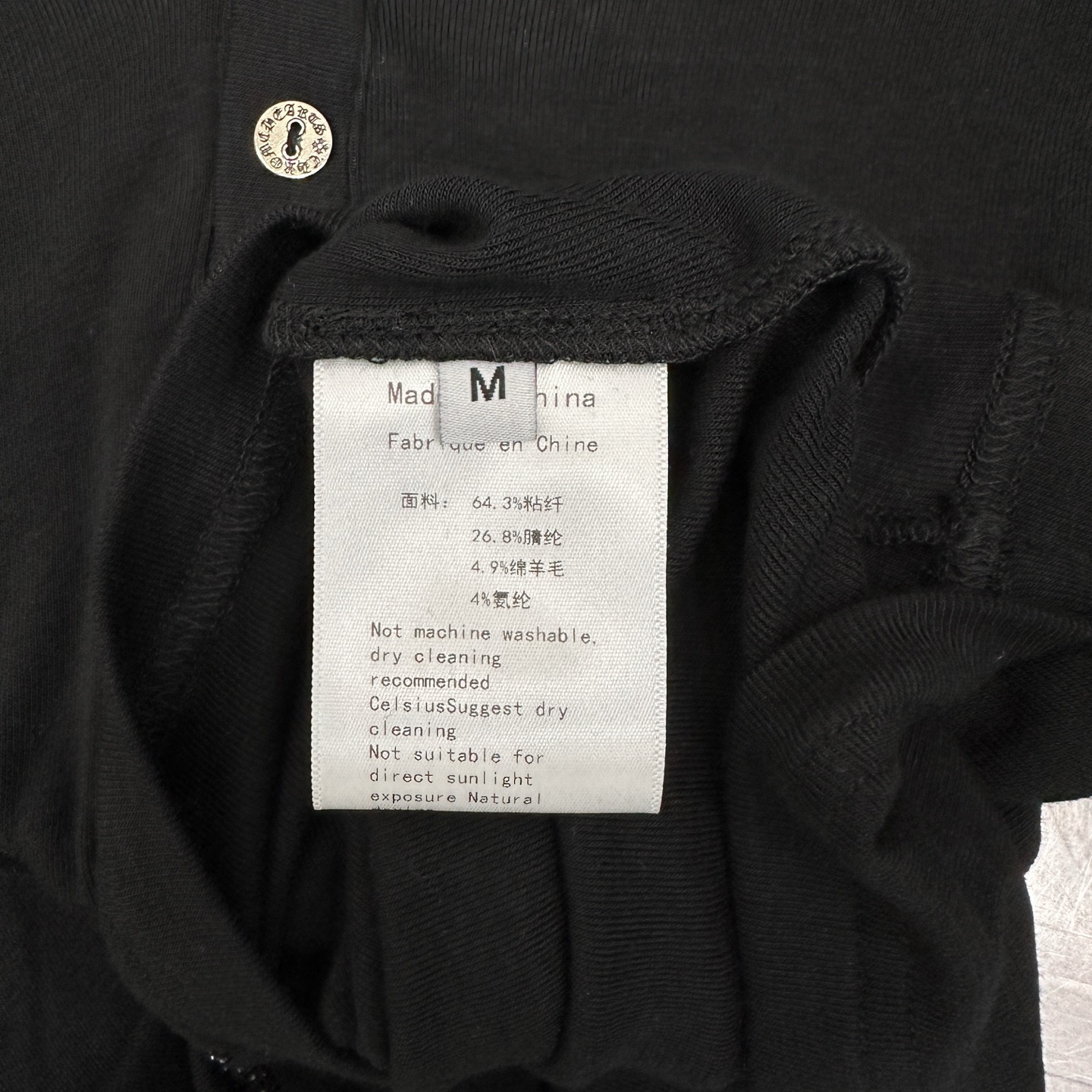 克罗心 ｜ 新款长袖打底，经典五金扣子搭配羊毛混纺面料，烫钻十字标工艺女人味高级感拉满，尺码sml