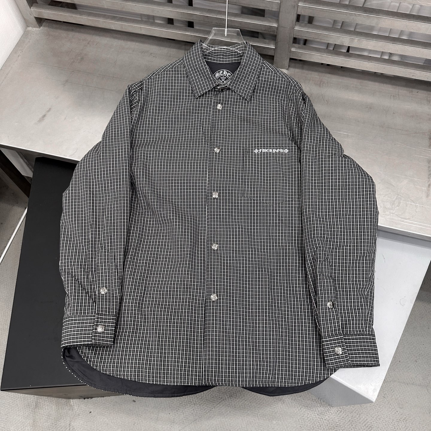 克罗心 ｜ 新款棉衬衣，经典多处印花标，全棉高密衬衣面料，衬衣棉服款式，男女同款，尺码sml