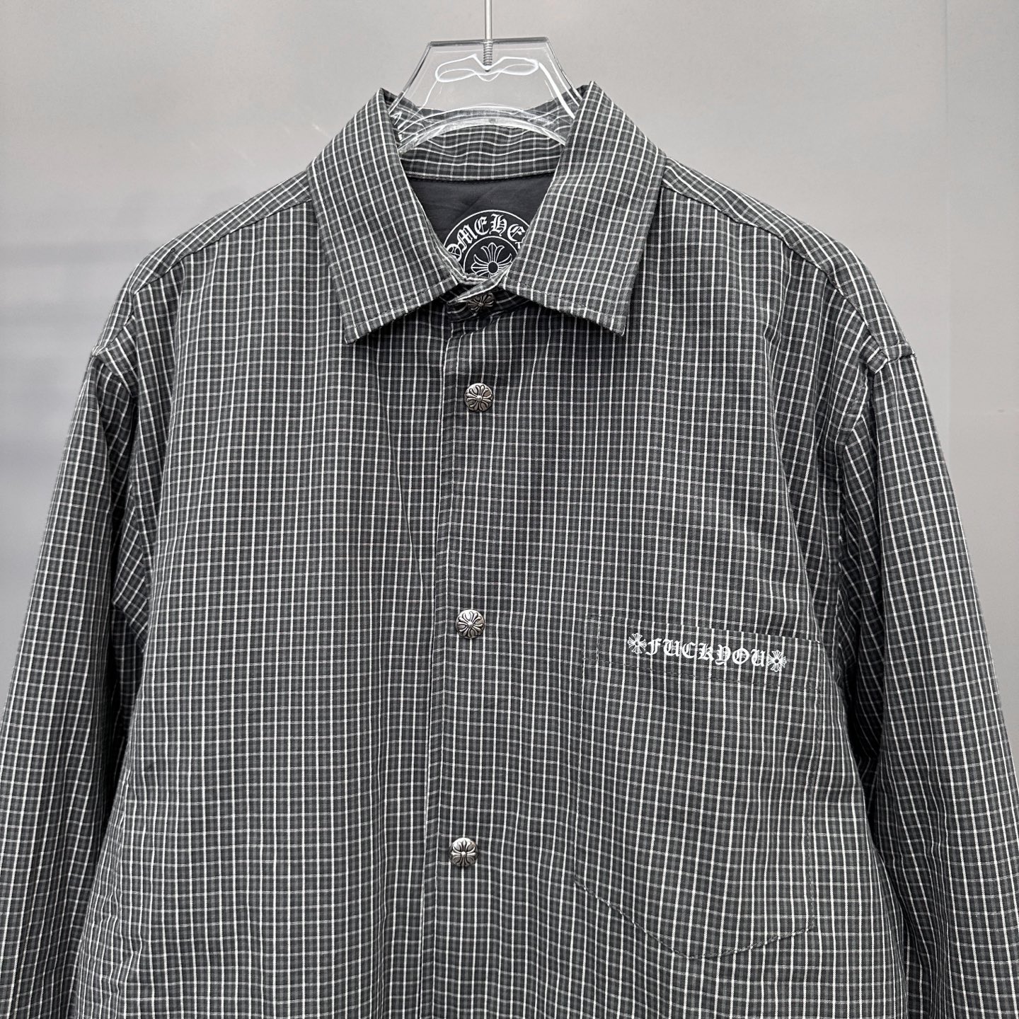 克罗心 ｜ 新款棉衬衣，经典多处印花标，全棉高密衬衣面料，衬衣棉服款式，男女同款，尺码sml