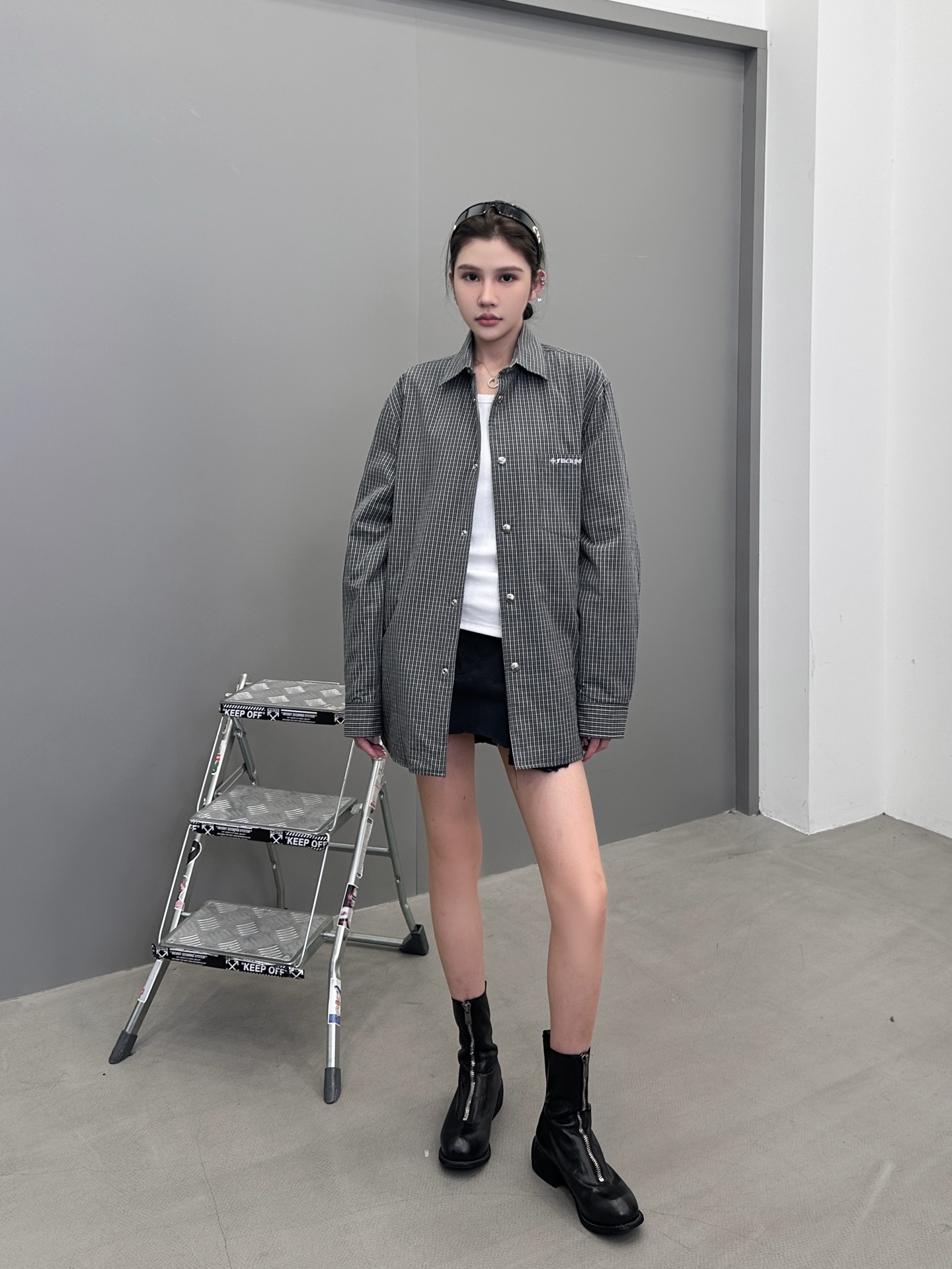 克罗心 ｜ 新款棉衬衣，经典多处印花标，全棉高密衬衣面料，衬衣棉服款式，男女同款，尺码sml