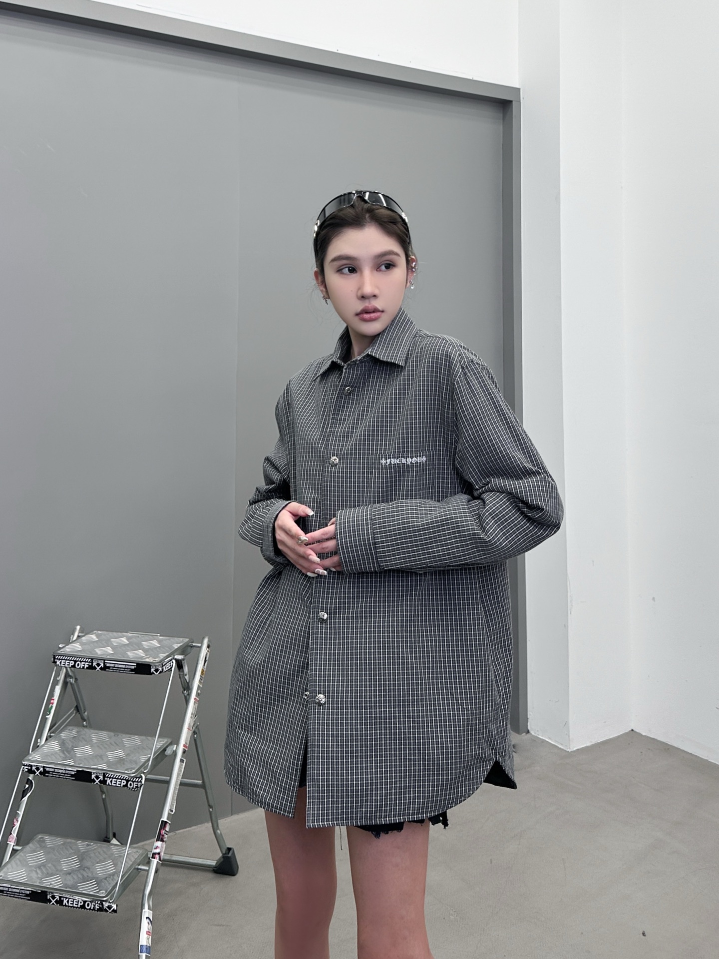 克罗心 ｜ 新款棉衬衣，经典多处印花标，全棉高密衬衣面料，衬衣棉服款式，男女同款，尺码sml