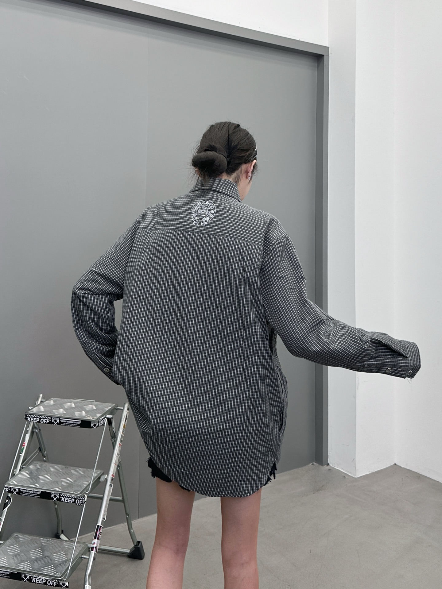 克罗心 ｜ 新款棉衬衣，经典多处印花标，全棉高密衬衣面料，衬衣棉服款式，男女同款，尺码sml