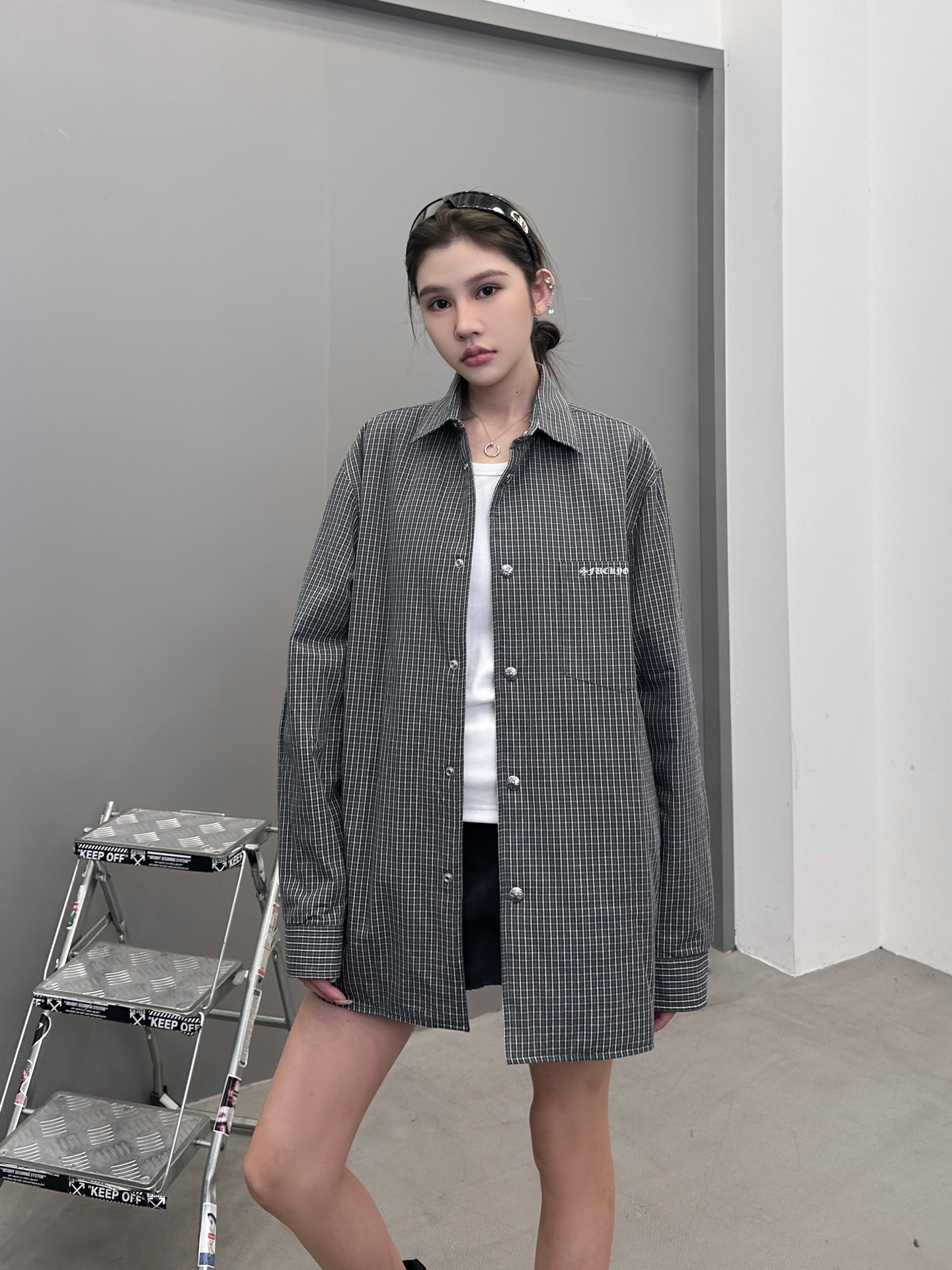 克罗心 ｜ 新款棉衬衣，经典多处印花标，全棉高密衬衣面料，衬衣棉服款式，男女同款，尺码sml