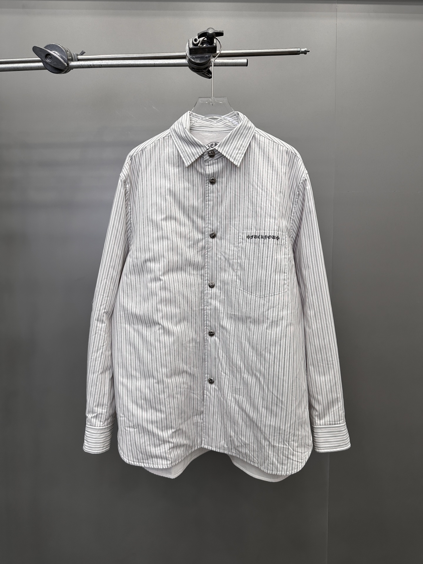 克罗心 ｜ 新款棉衬衣，经典多处印花标，全棉高密衬衣面料，衬衣棉服款式，男女同款，尺码sml