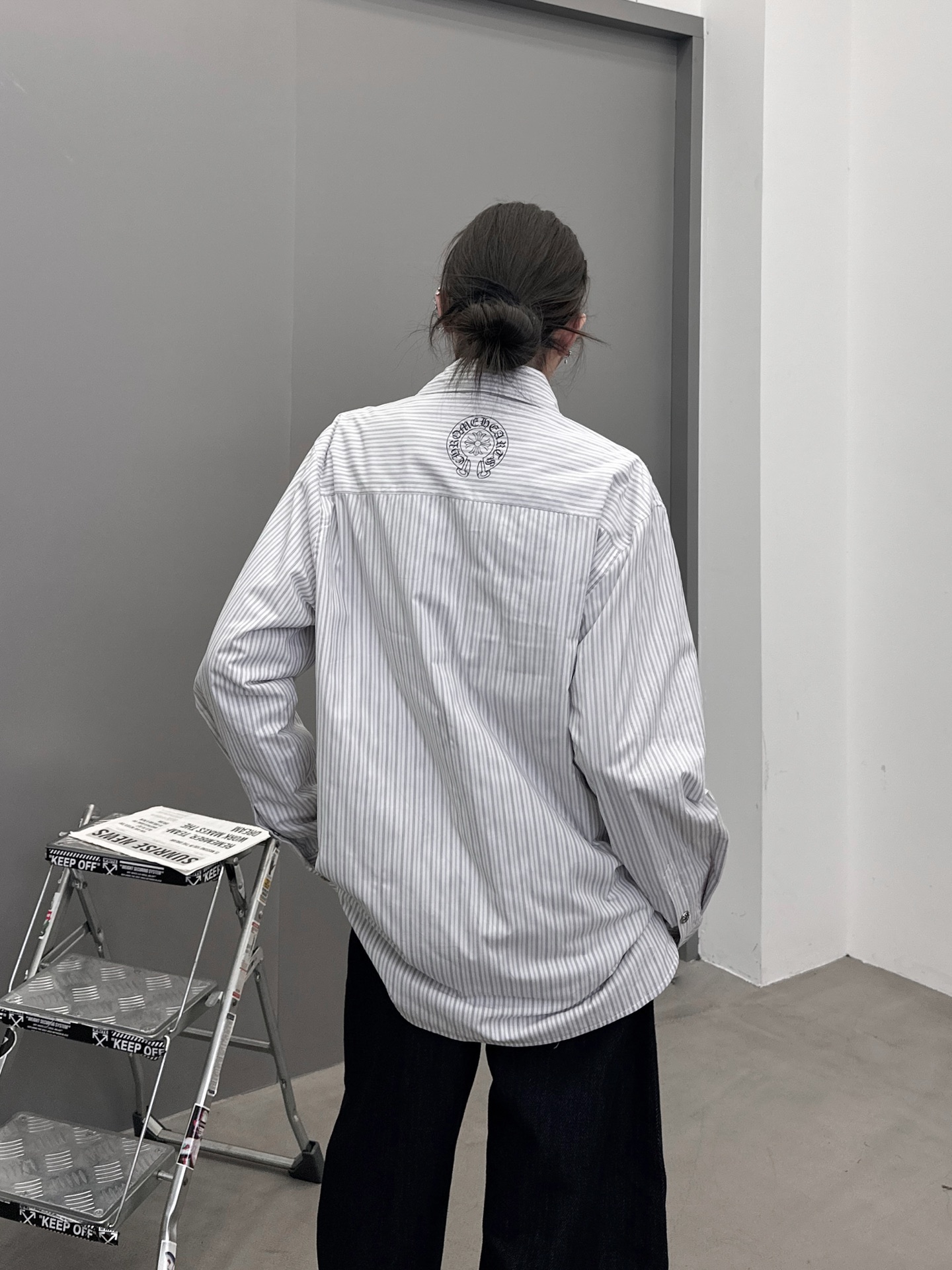 克罗心 ｜ 新款棉衬衣，经典多处印花标，全棉高密衬衣面料，衬衣棉服款式，男女同款，尺码sml