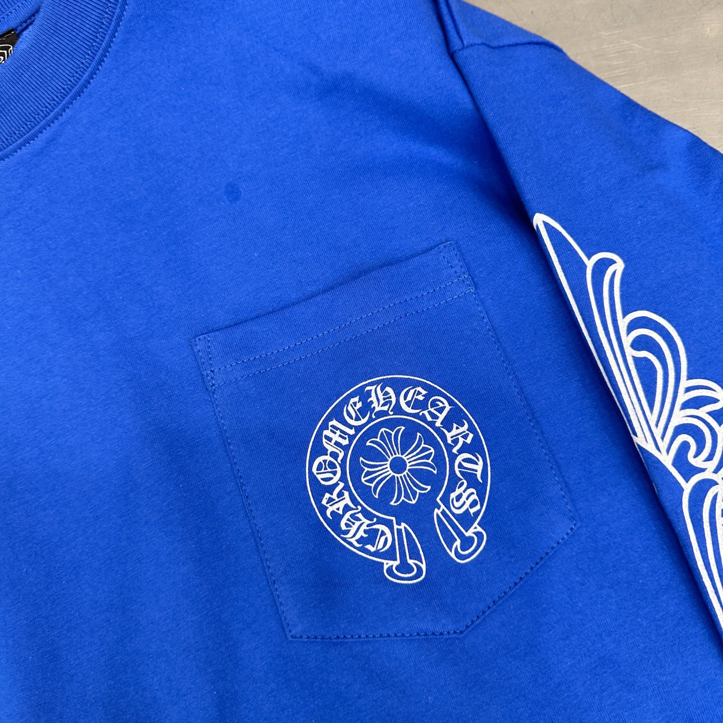 克罗心 ｜ 新款长袖t，成衣洗水吊磨工艺加6处印花，男女同款，尺码sml