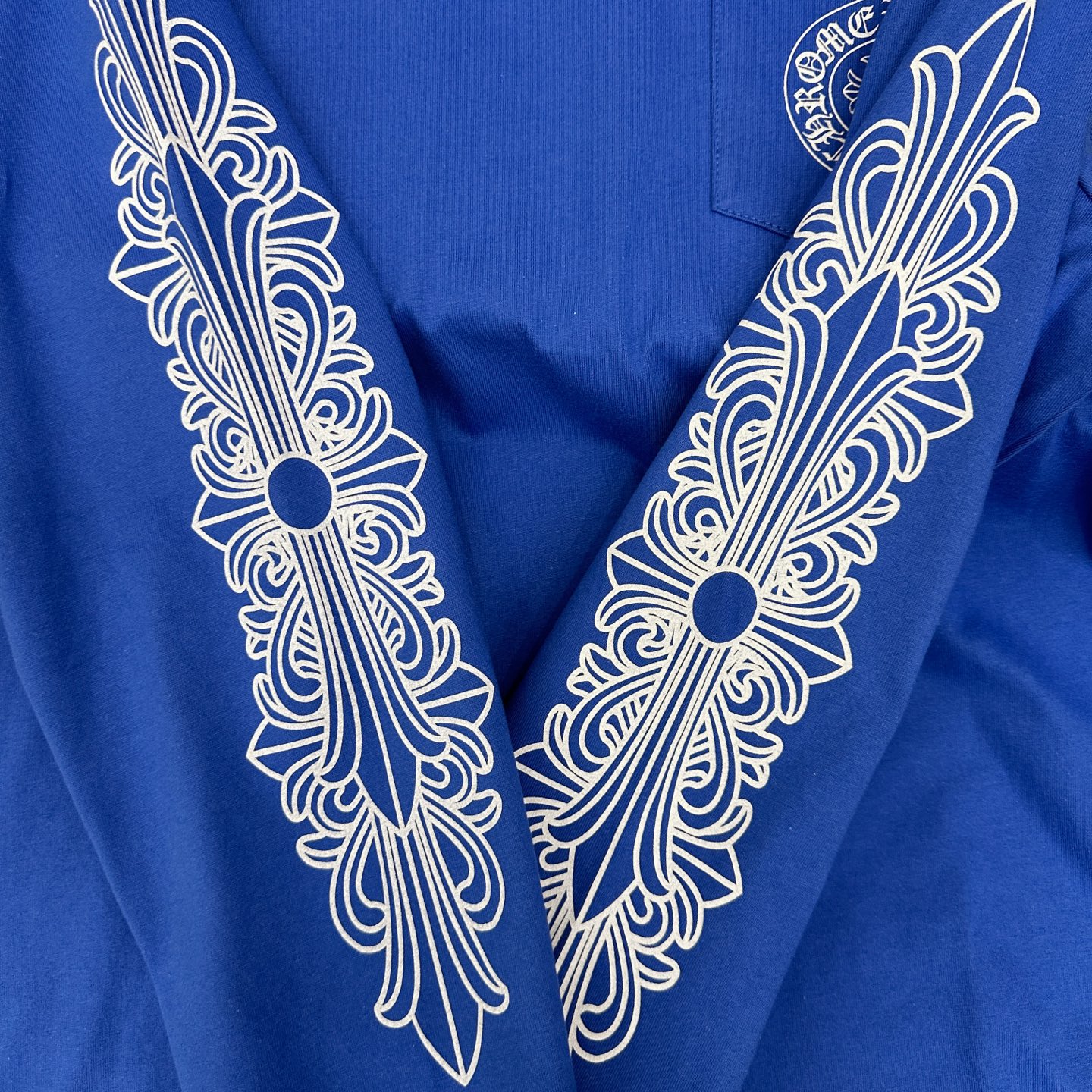 克罗心 ｜ 新款长袖t，成衣洗水吊磨工艺加6处印花，男女同款，尺码sml