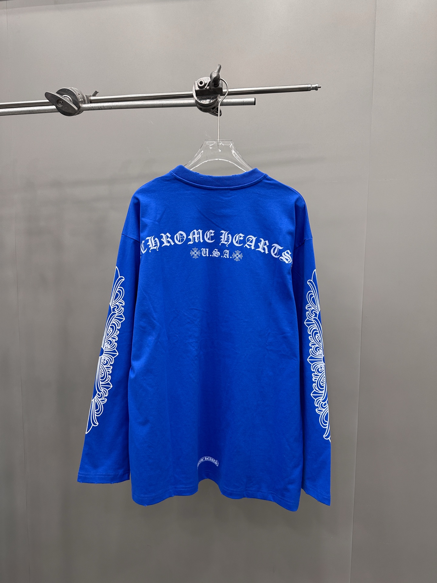 克罗心 ｜ 新款长袖t，成衣洗水吊磨工艺加6处印花，男女同款，尺码sml