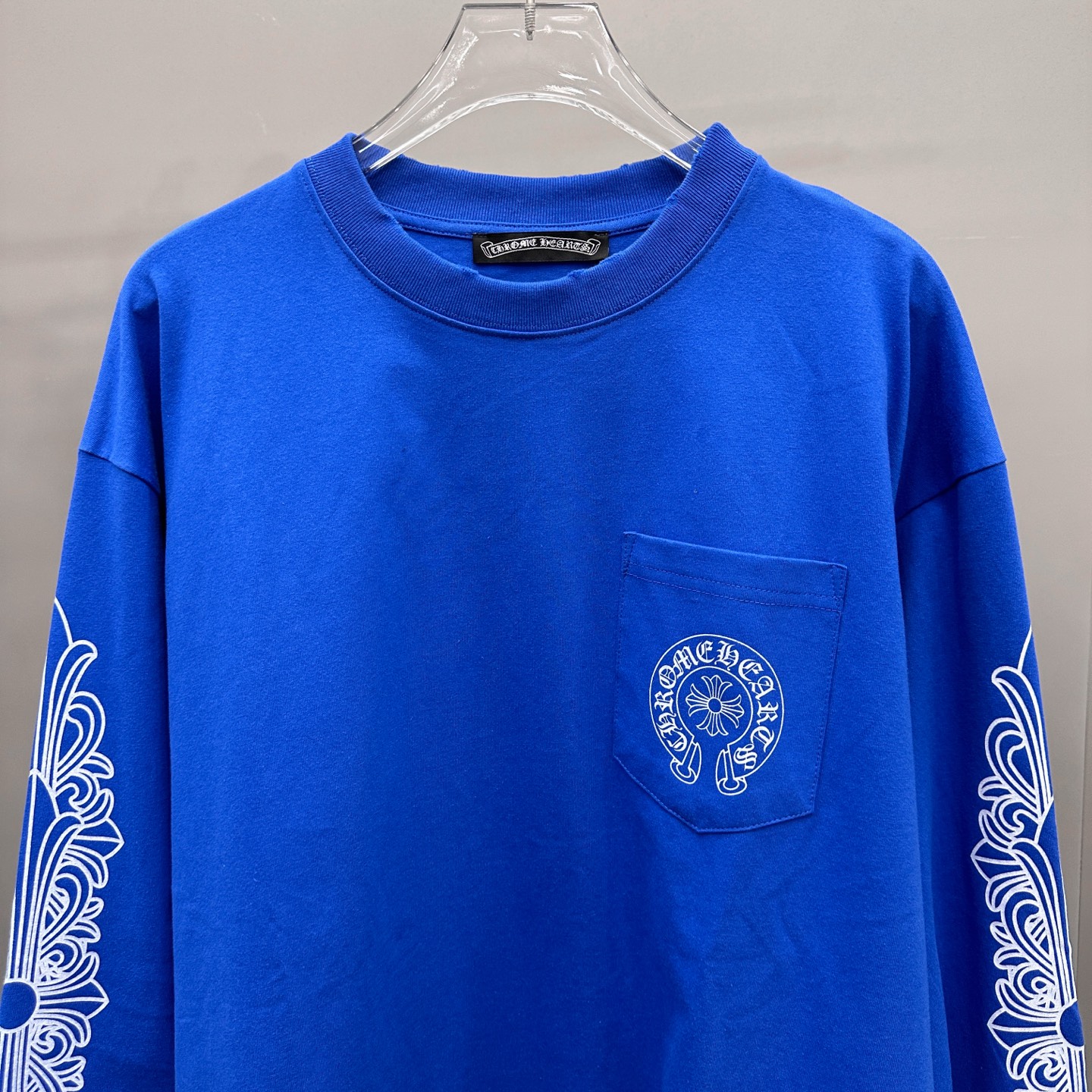 克罗心 ｜ 新款长袖t，成衣洗水吊磨工艺加6处印花，男女同款，尺码sml