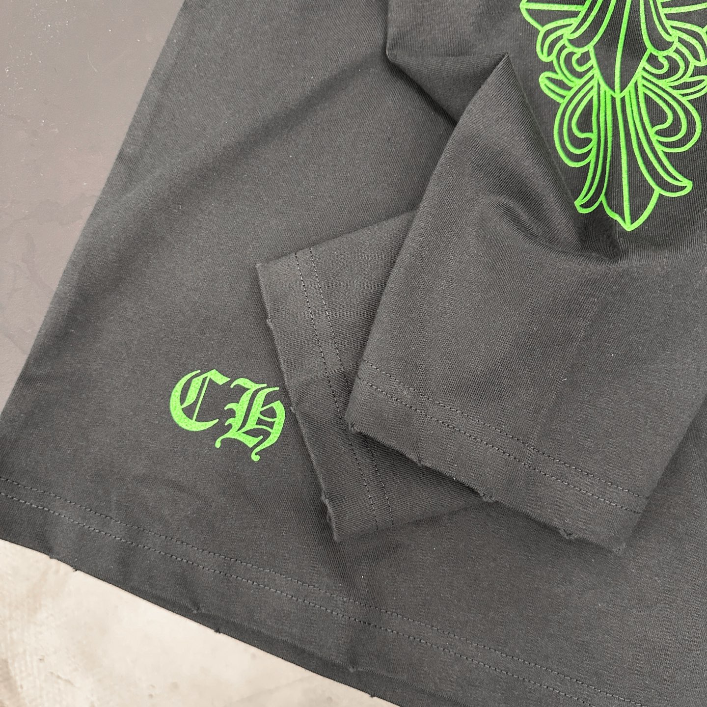 克罗心 ｜ 新款长袖t，成衣洗水吊磨工艺加6处印花，男女同款，尺码sml