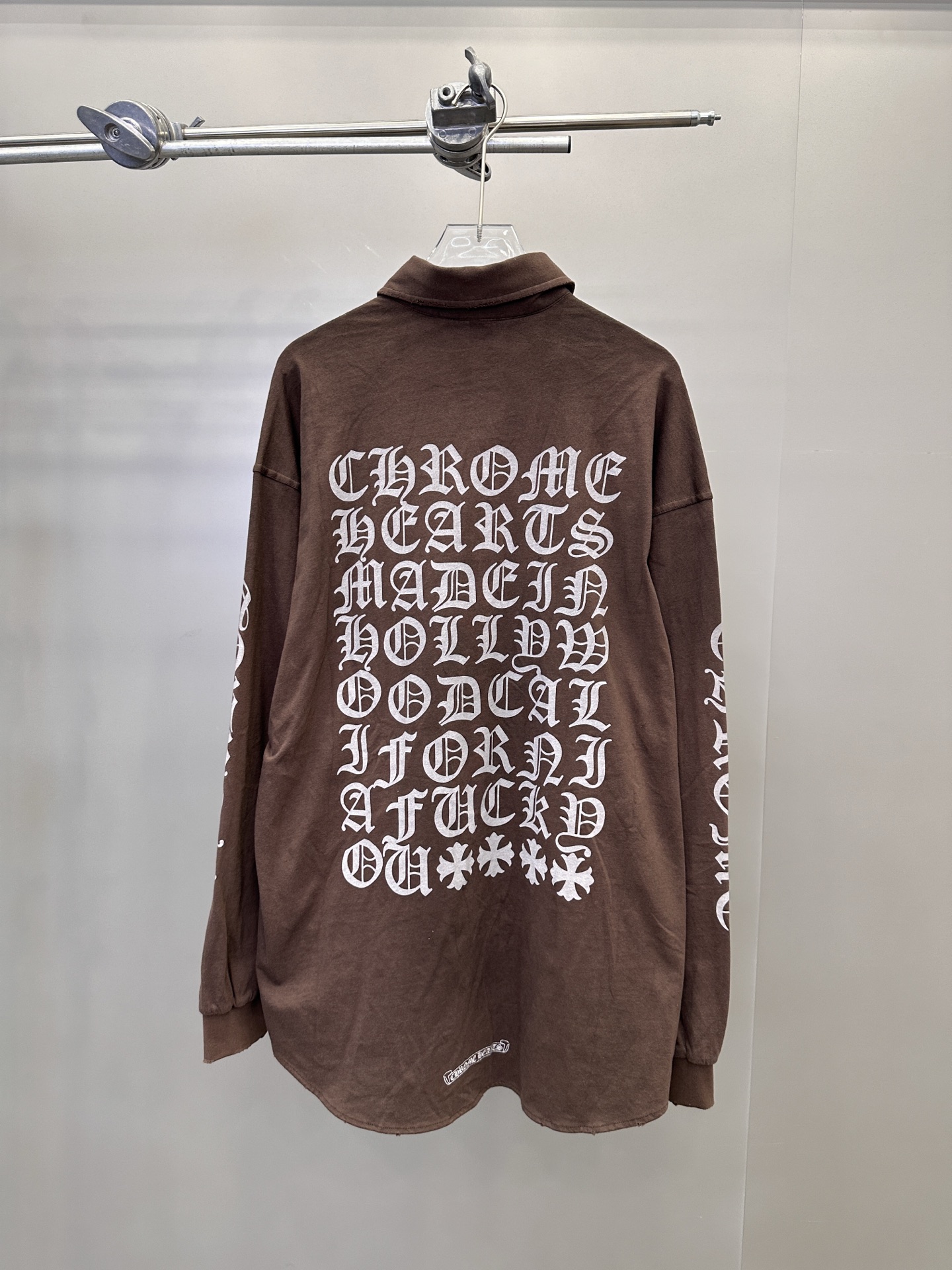 克罗心 ｜ 新款衬衣，成衣洗水喷色吊磨加5处印花工艺，男女同款，100%棉，尺码sml