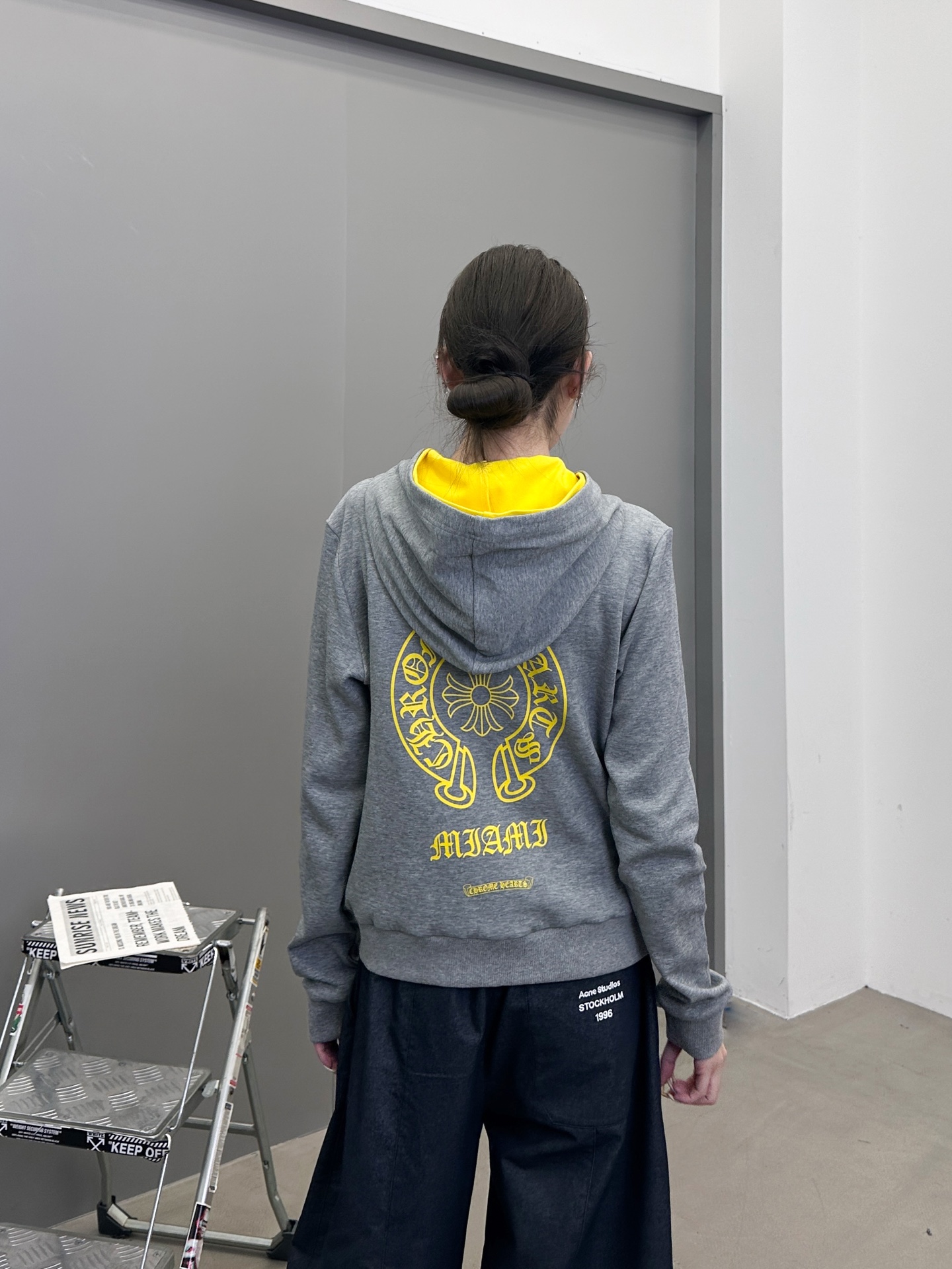 克罗心 ｜ 新款开衫卫衣，成衣洗水加前后印花工艺，假两件卫衣做工，休闲时尚，尺码sml