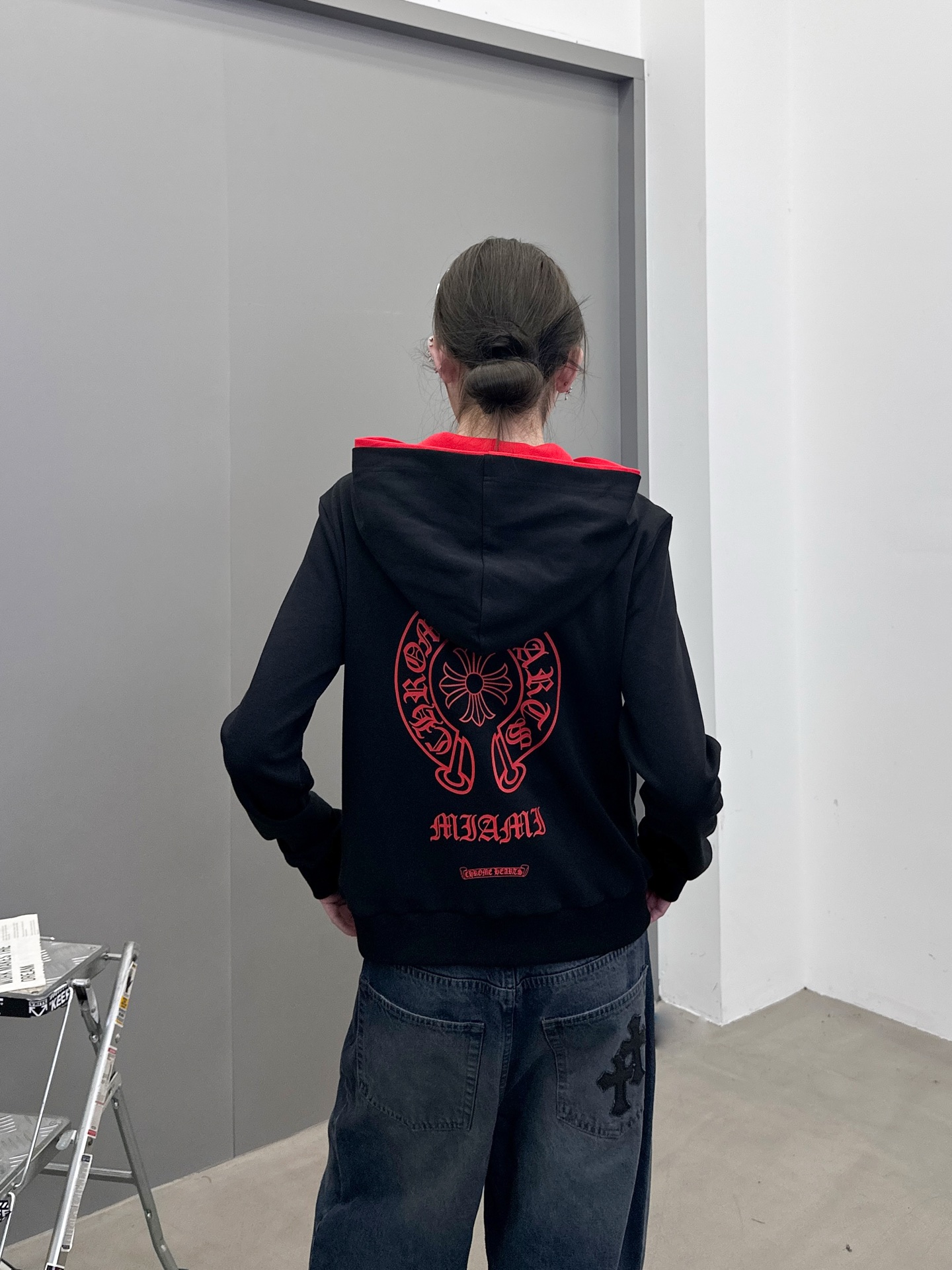 克罗心 ｜ 新款开衫卫衣，成衣洗水加前后印花工艺，假两件卫衣做工，休闲时尚，尺码sml