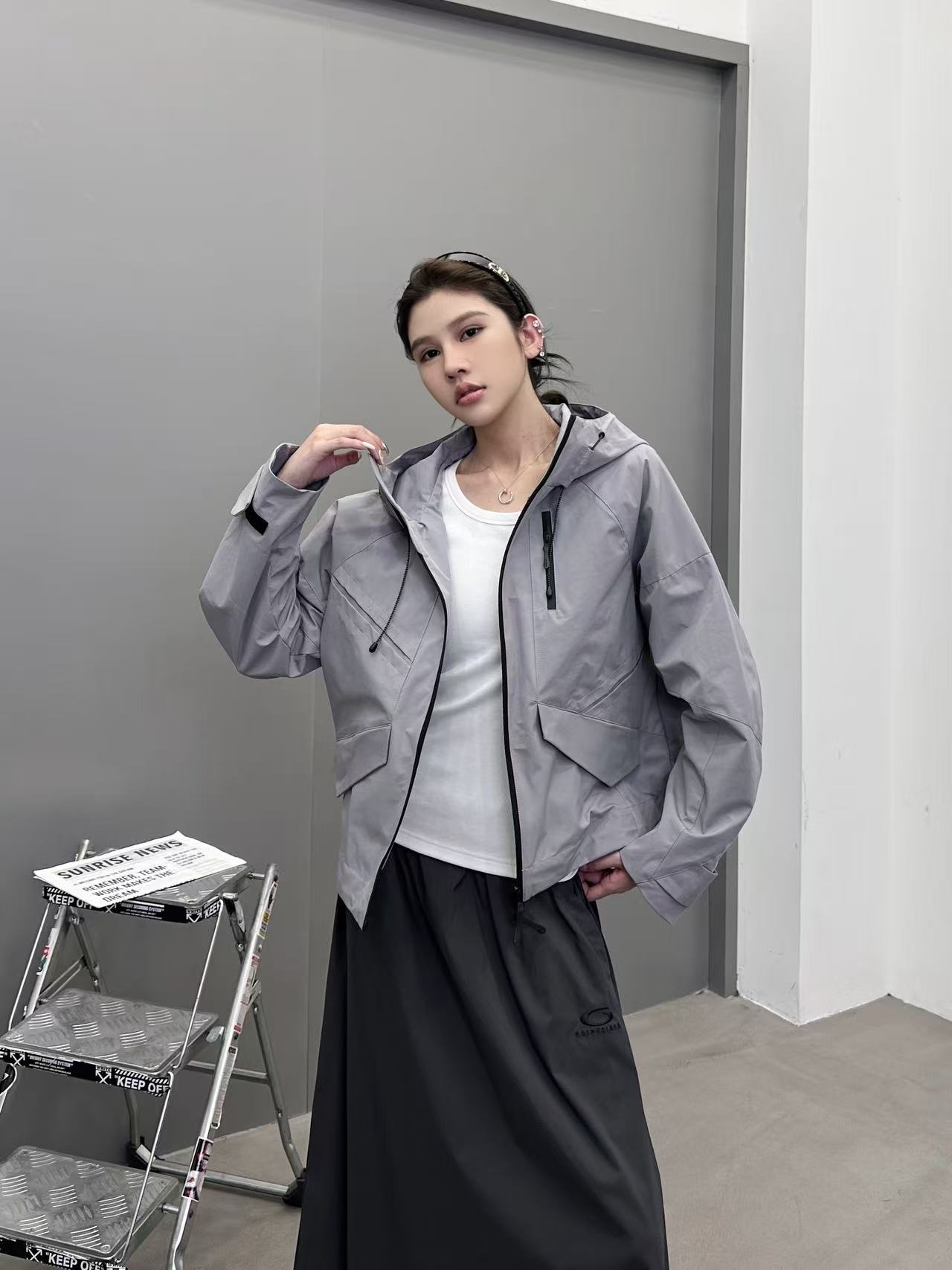 鸟 ｜ 新款硬壳休闲冲锋衣，经典刺绣标工艺，三防硬壳机能面料，功能性里布面料，时尚前卫，男女同款，尺码s