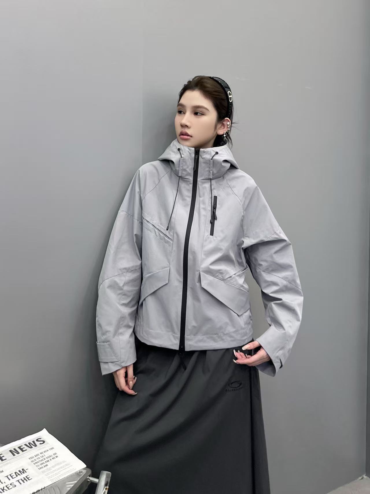 鸟 ｜ 新款硬壳休闲冲锋衣，经典刺绣标工艺，三防硬壳机能面料，功能性里布面料，时尚前卫，男女同款，尺码s