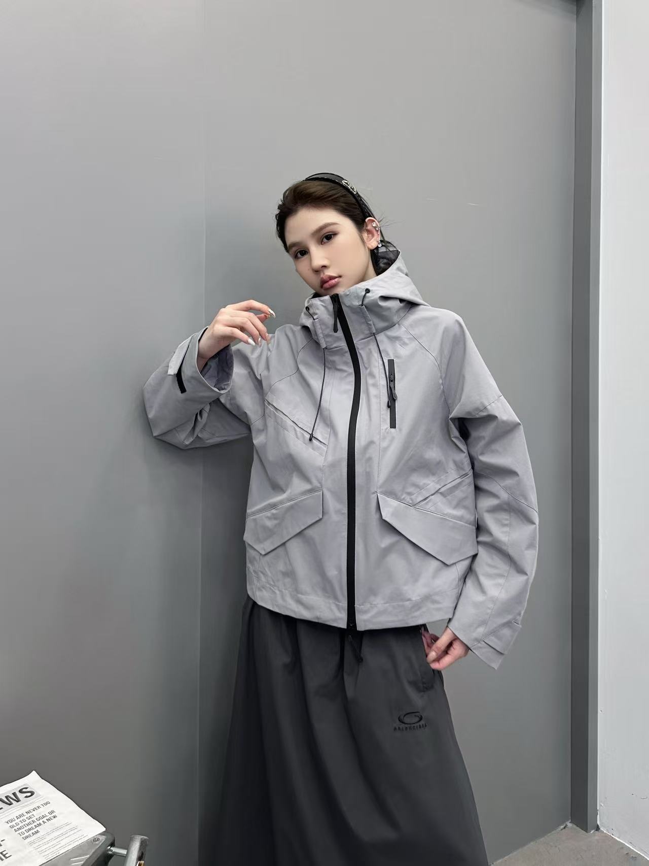 鸟 ｜ 新款硬壳休闲冲锋衣，经典刺绣标工艺，三防硬壳机能面料，功能性里布面料，时尚前卫，男女同款，尺码s